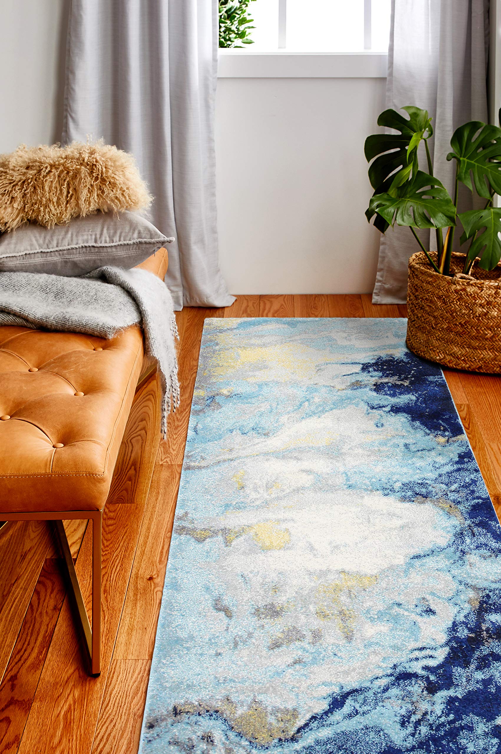 Bashian Everek Machine-Made Multi-Area Rug - Soft & Durable for Living Room, Bedroom, Office | Home Decor & Floor Covering