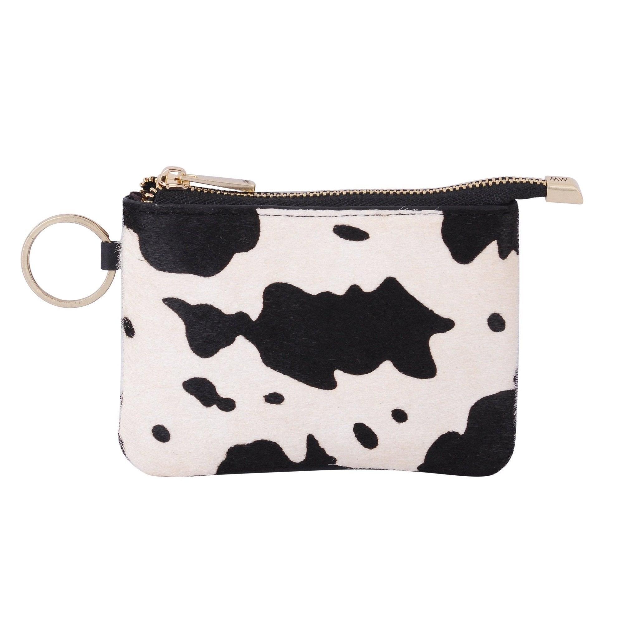 Genuine Cowhide Leather Wallet with Cow Print - Stylish & Durable Bifold Wallet for Men & Women - Perfect for Everyday Use, Travel, and Gifts
