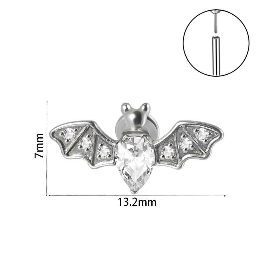 Bat & Spider Stud Earrings for Women | Gothic Halloween Jewelry | DL3011 | Perfect for Costume Parties & Gothic Fashion