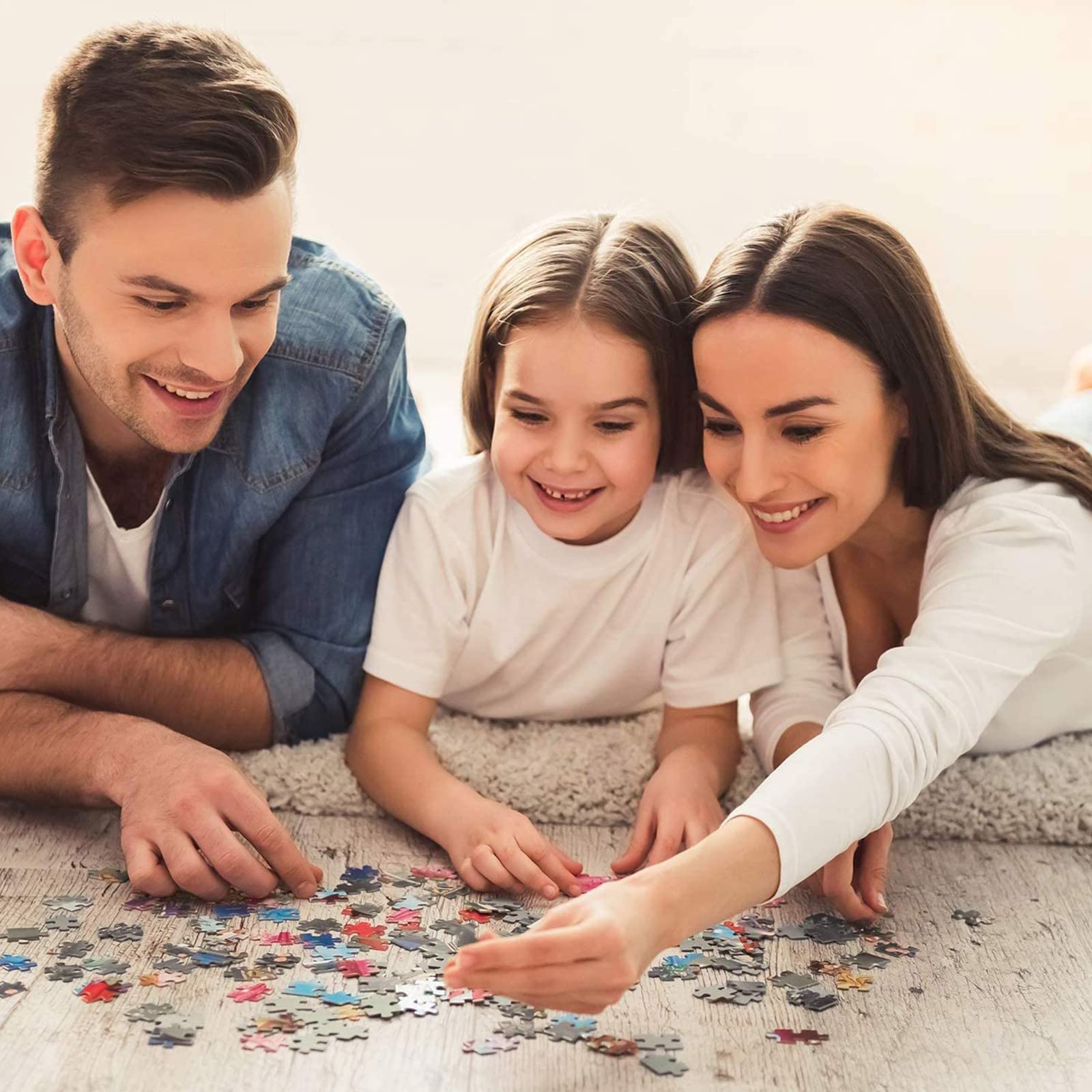1000 Piece Jigsaw Puzzle - Crow and White Wolf Wooden Puzzle for Adults & Kids, DIY Home Decor (75x50cm) - Perfect for Family Game Night, Educational Toy & Wall Art