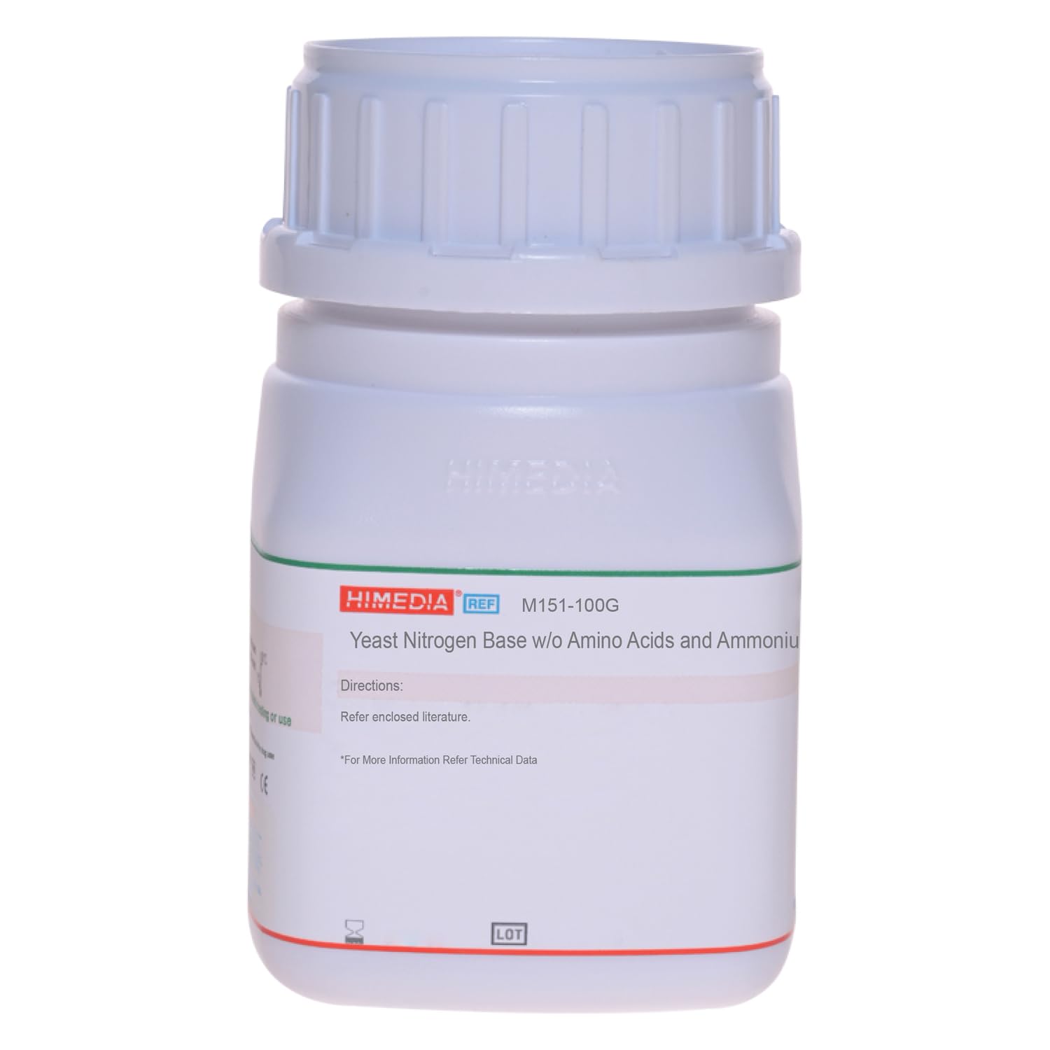 HiMedia M151-100G Yeast Nitrogen Base Without Amino Acids & Ammonium Sulfate - 100g Powder for Microbiology Lab Research, Yeast Culture & Fermentation Studies