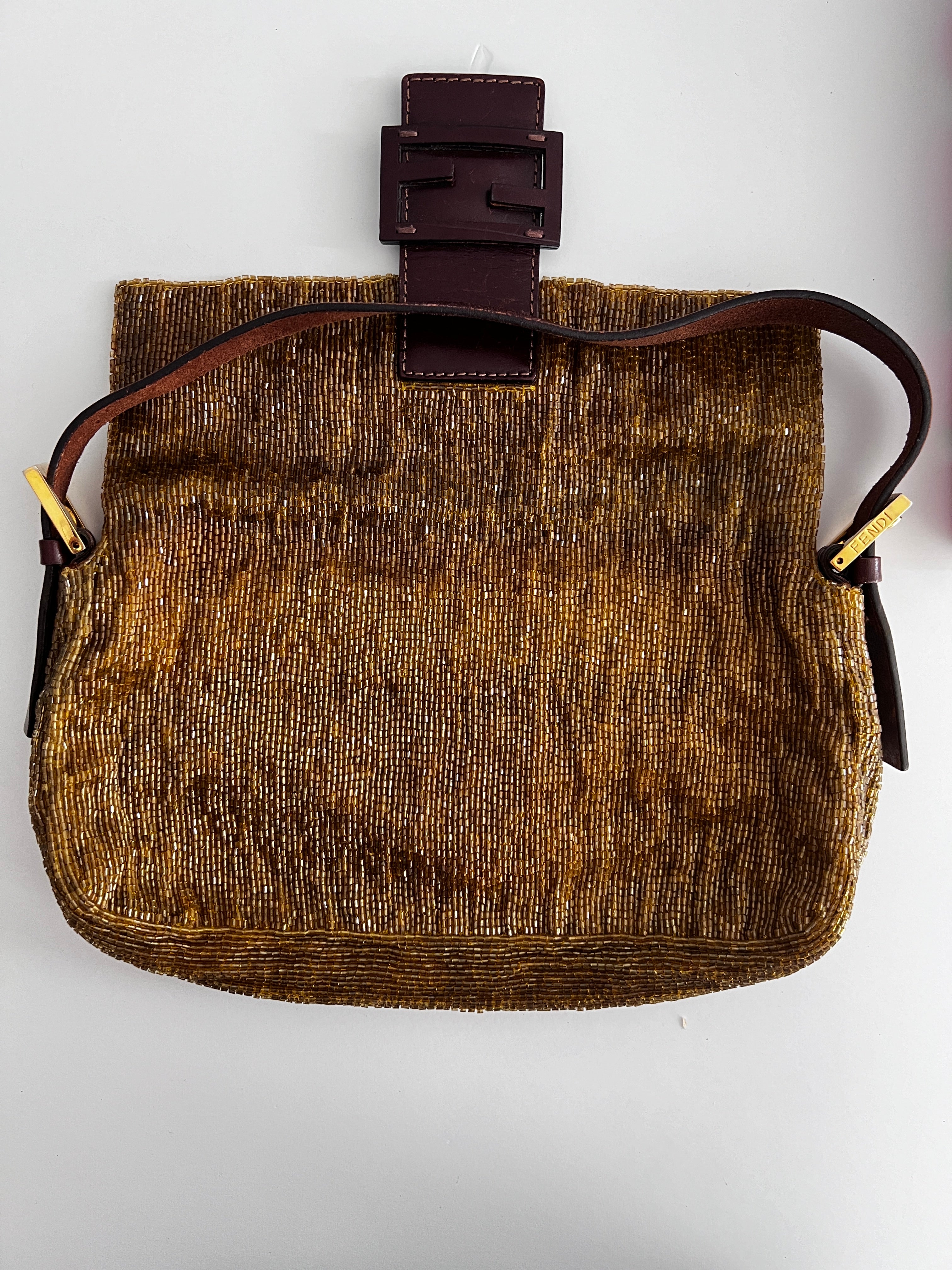 Vintage Fendi Beaded Baguette Bag - Sex and the City Inspired Designer Handbag for Women | Perfect for Evening Parties, Weddings & Fashion Events