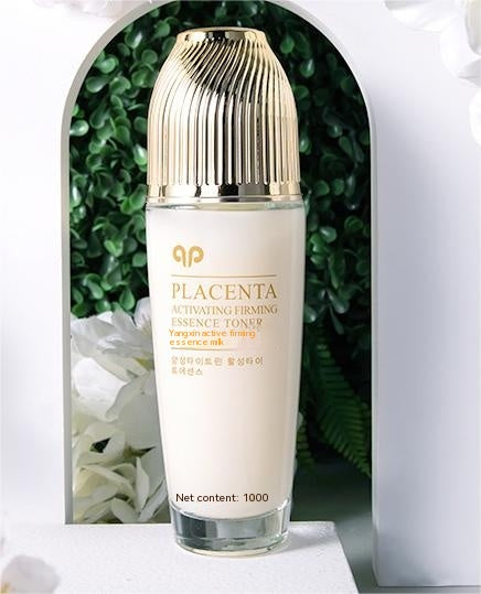 Sheep Placenta Active Toner & Lotion Set - Anti-Aging Skincare for Face & Neck - Hydrating & Firming Treatment for Women - Perfect for Daily Routine & Night Care