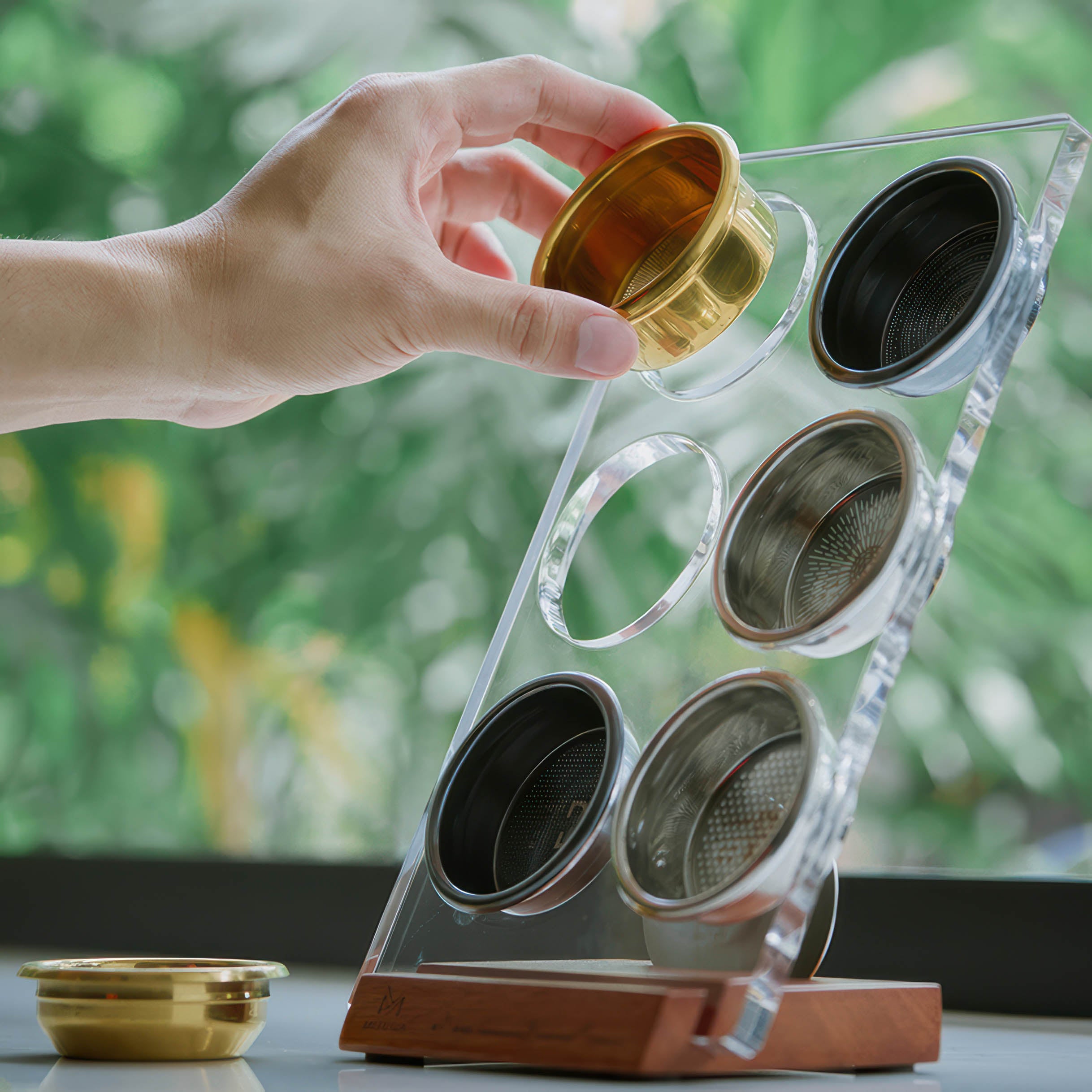 Stainless Steel Coffee Filter Basket Holder - Organizer & Display for Drip Coffee Makers - Perfect for Kitchen Countertop & Coffee Station Organization