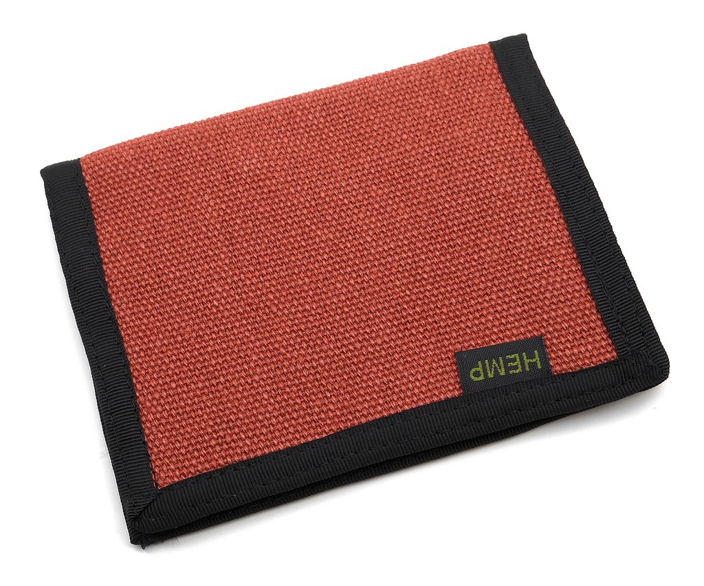 Premium Hemp Bi-fold Wallet for Men & Women - Eco-Friendly Terracotta Leather Wallet - Slim RFID Blocking Wallet for Travel, Business & Everyday Use