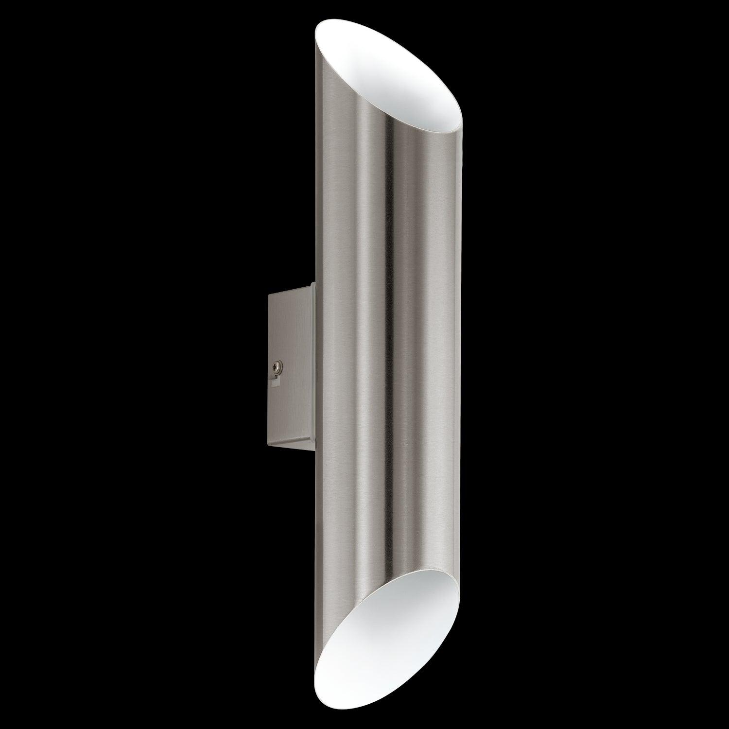 Eglo Agolada Stainless Steel Up & Down LED Outdoor Wall Light - Waterproof Exterior Lighting for Patio, Garden, Porch & Garage