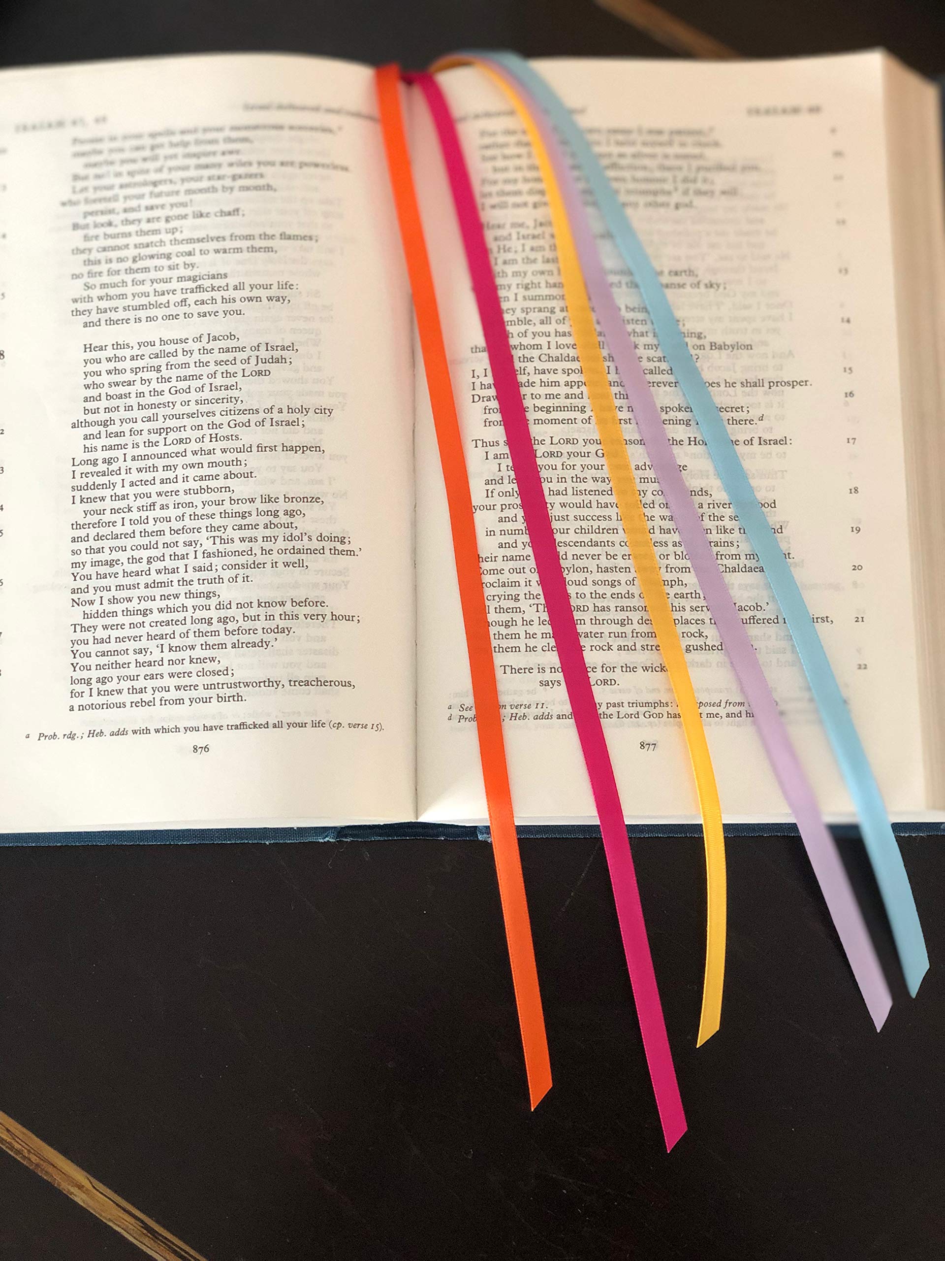 Design One Bible Ribbons - Premium Bookmark & Quick Reference Tool for Jubilee Bibles | Perfect for Bible Study, Church Services & Personal Devotion