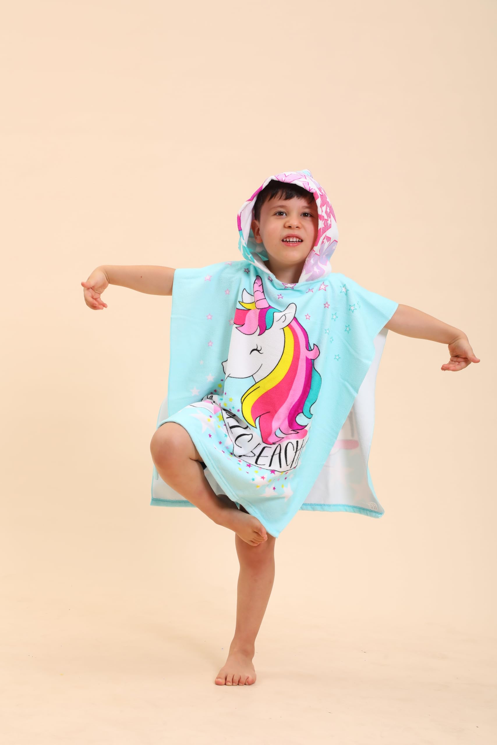 **Unicorn Hooded Towels for Kids - Soft & Absorbent Swim & Beach Towel for Boys & Girls (Ages 2-10) - Wearable Poncho Towel Robe for Pool, Beach & After Bath**    *(Perfect for Swimming Lessons, Beach Trips & Cozy Post-Bath Snuggles!)*