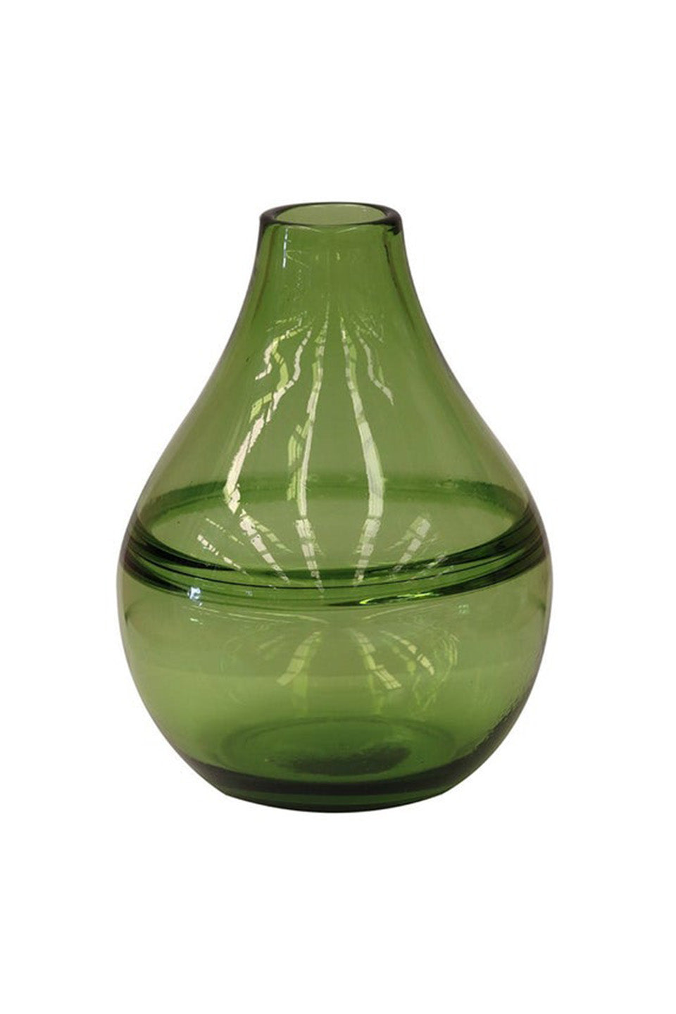 Handmade Emerald Green Blown Glass Vase - Elegant Home Decor for Centerpieces, Wedding Decorations & Luxury Gift Giving