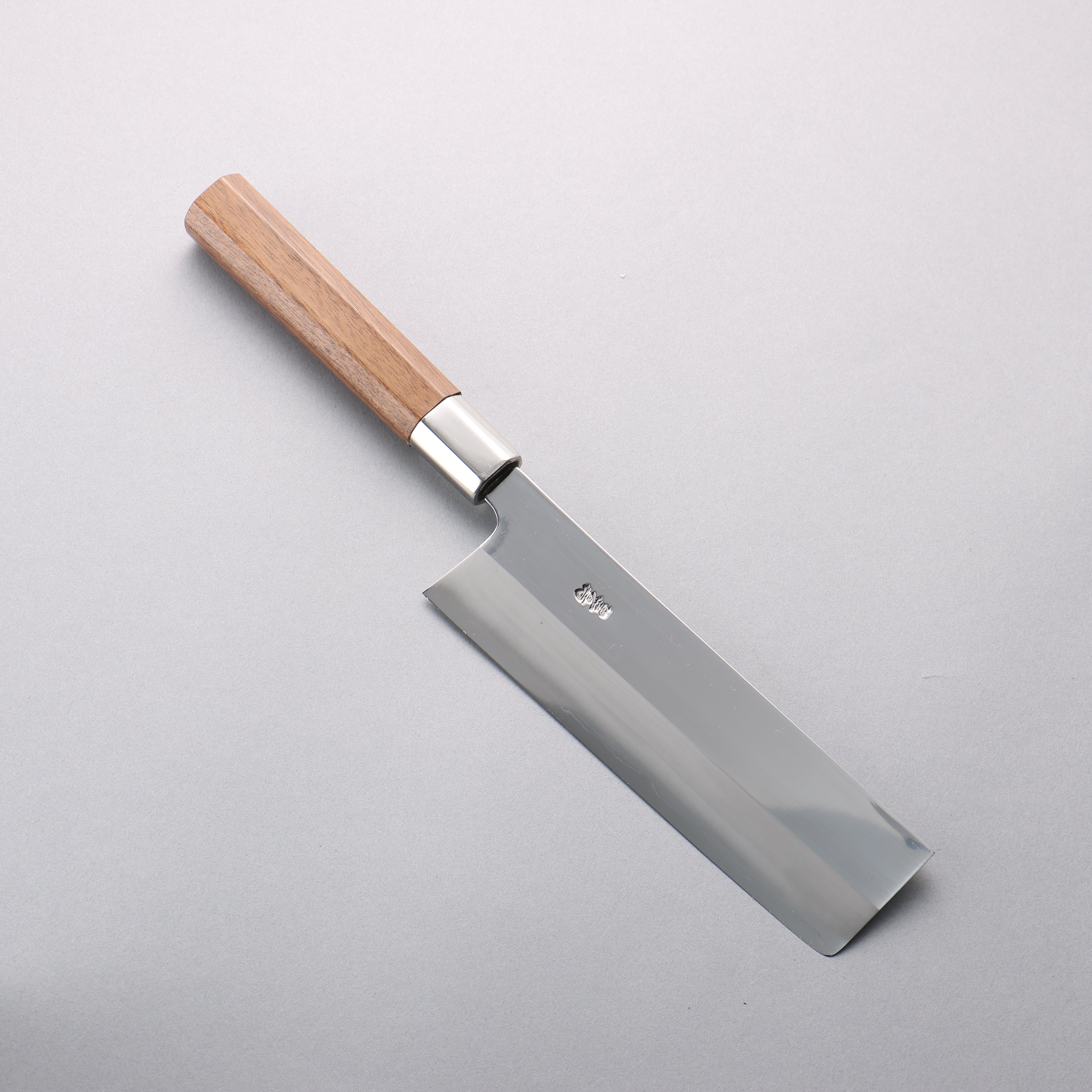 Premium Kurotori Silver Steel No.3 Migaki Finished Nakiri Knife 170mm - Japanese Vegetable Knife with Walnut Handle for Professional Chefs & Home Cooking