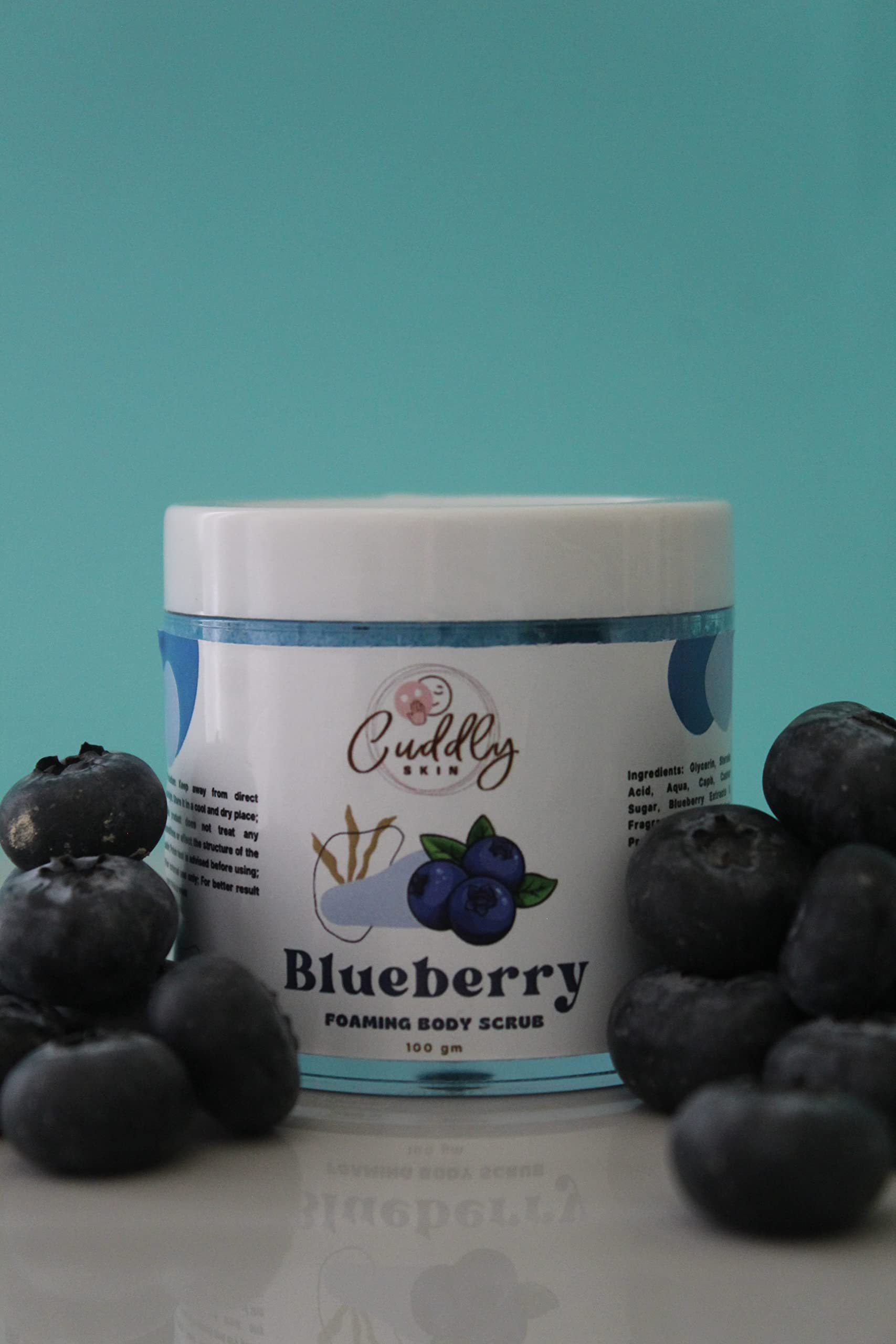 Best Unisex Blueberry Foaming Body Scrub for Soft Skin - Exfoliating & Moisturizing - Perfect for Spa Day & Self-Care Routine
