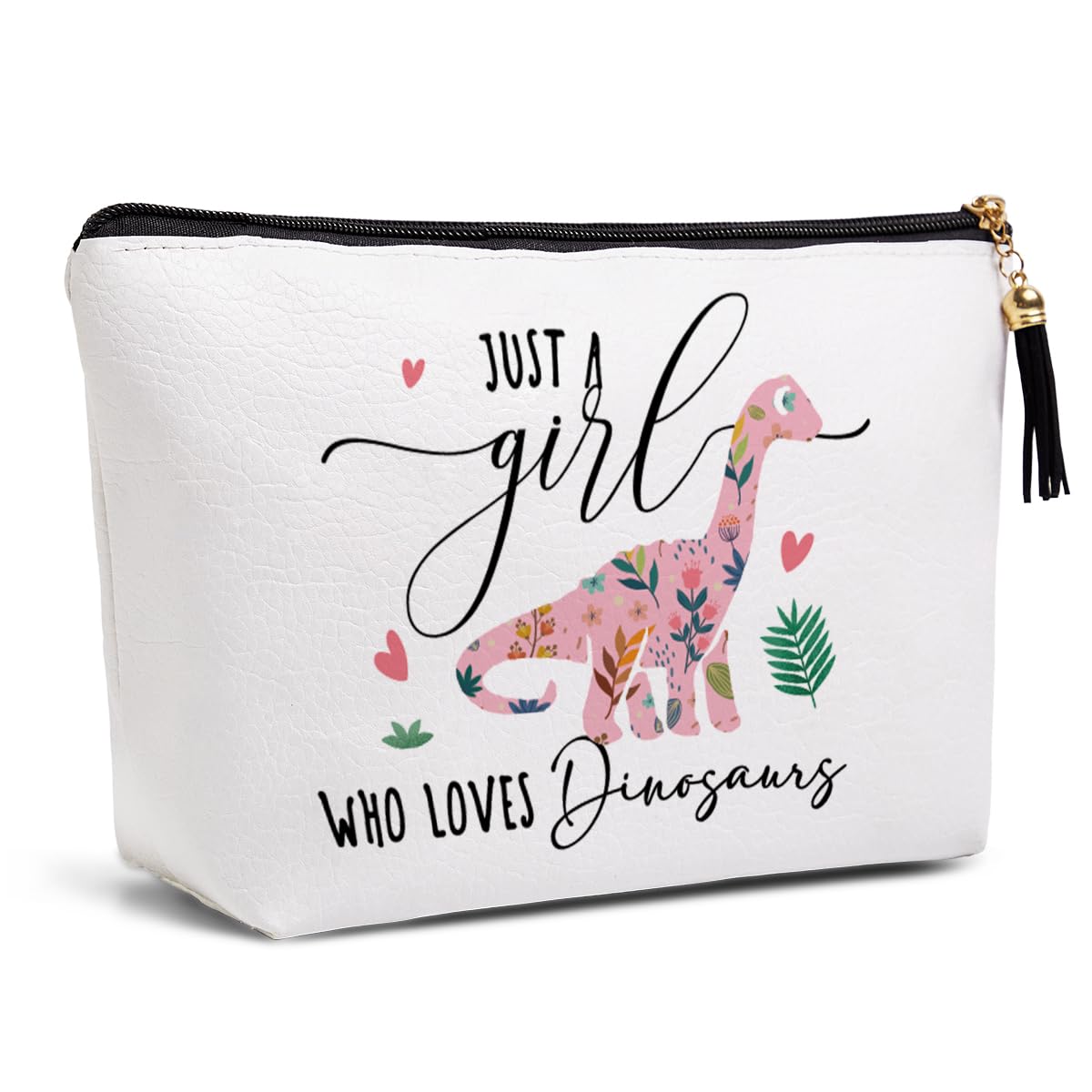 Dinosaur Party Supplies & Gifts for Girls & Women - Funny Birthday Favors, Makeup & Travel Toiletry Bag - Perfect for Dino-Themed Parties, Travel & Cosmetics Storage