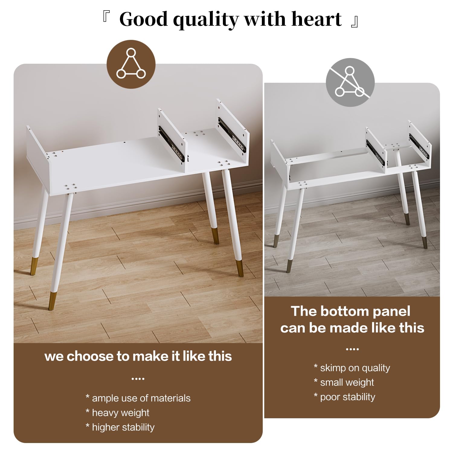 Modern Vanity Desk with Mirror & LED Lights - 3-Drawer Makeup Table with Power Outlet, High Capacity Storage - Perfect for Bedroom, Dressing Room & Home Office (Black)