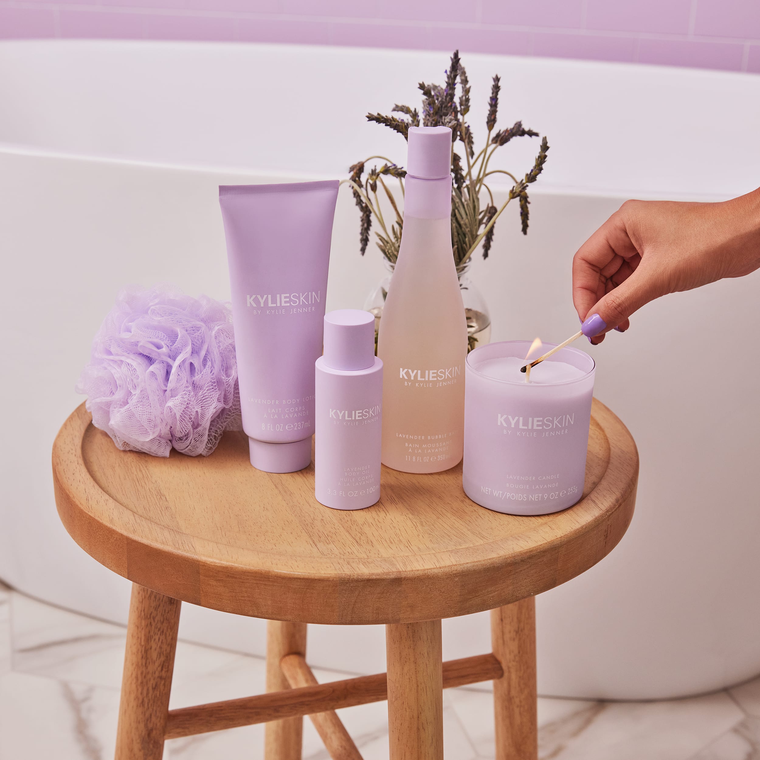 Lavender Scented Soy Wax Candle - Natural Aromatherapy for Relaxation & Stress Relief - Perfect for Bedroom, Bathroom & Meditation Spaces