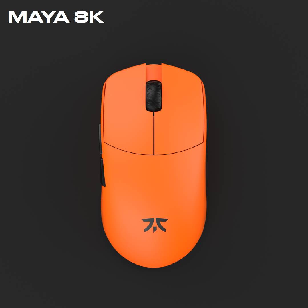 Fnatic x Lamzu Maya 8K Wireless Gaming Mouse - Ultra-Light 49g, 8K Polling Rate, Optical Switches - Perfect for Esports, FPS & MOBA Gaming