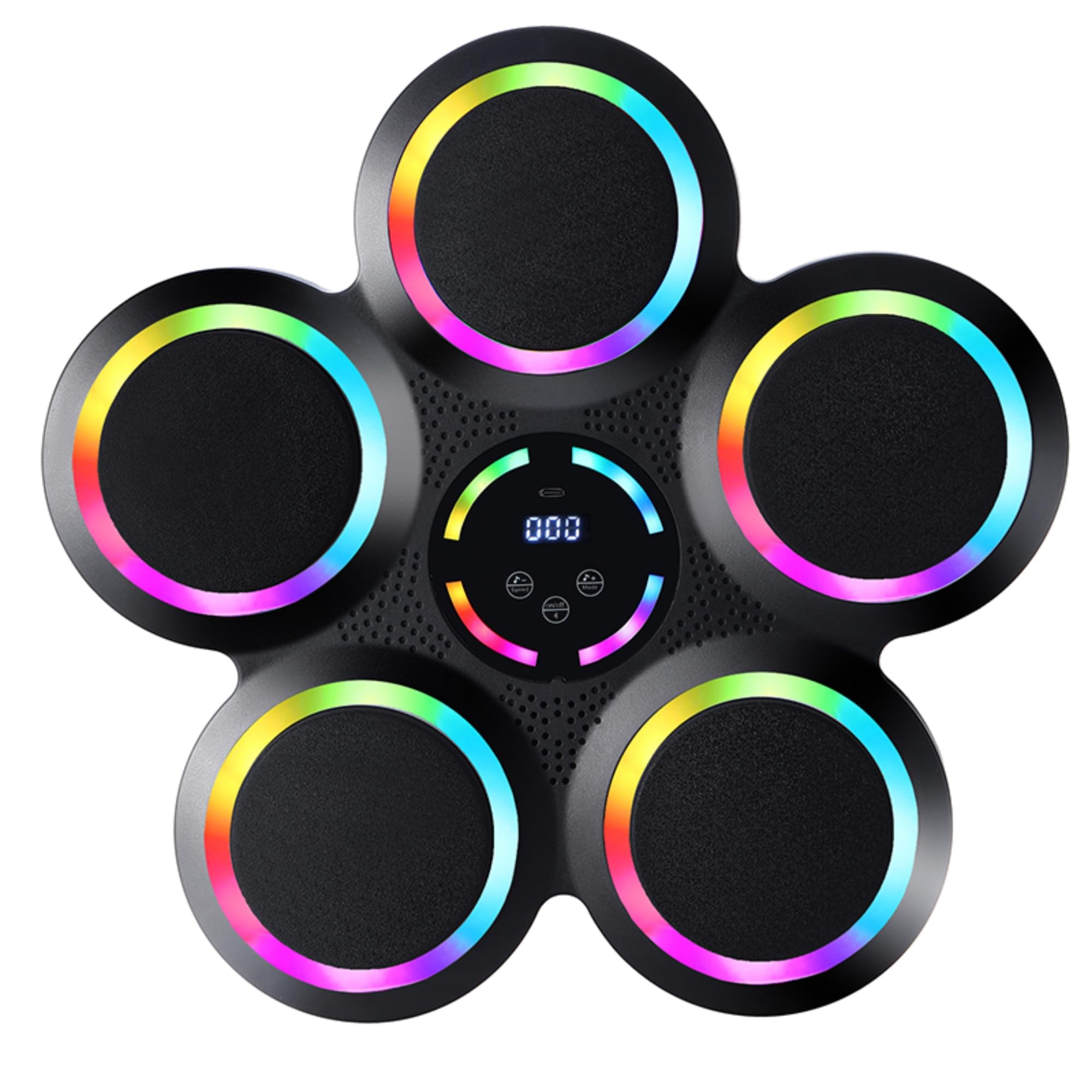 Bluetooth Boxing Machine with LED Lights - Interactive Smart Wall Mounted Boxing Equipment with Gloves | Home Gym Workout & Fitness Training