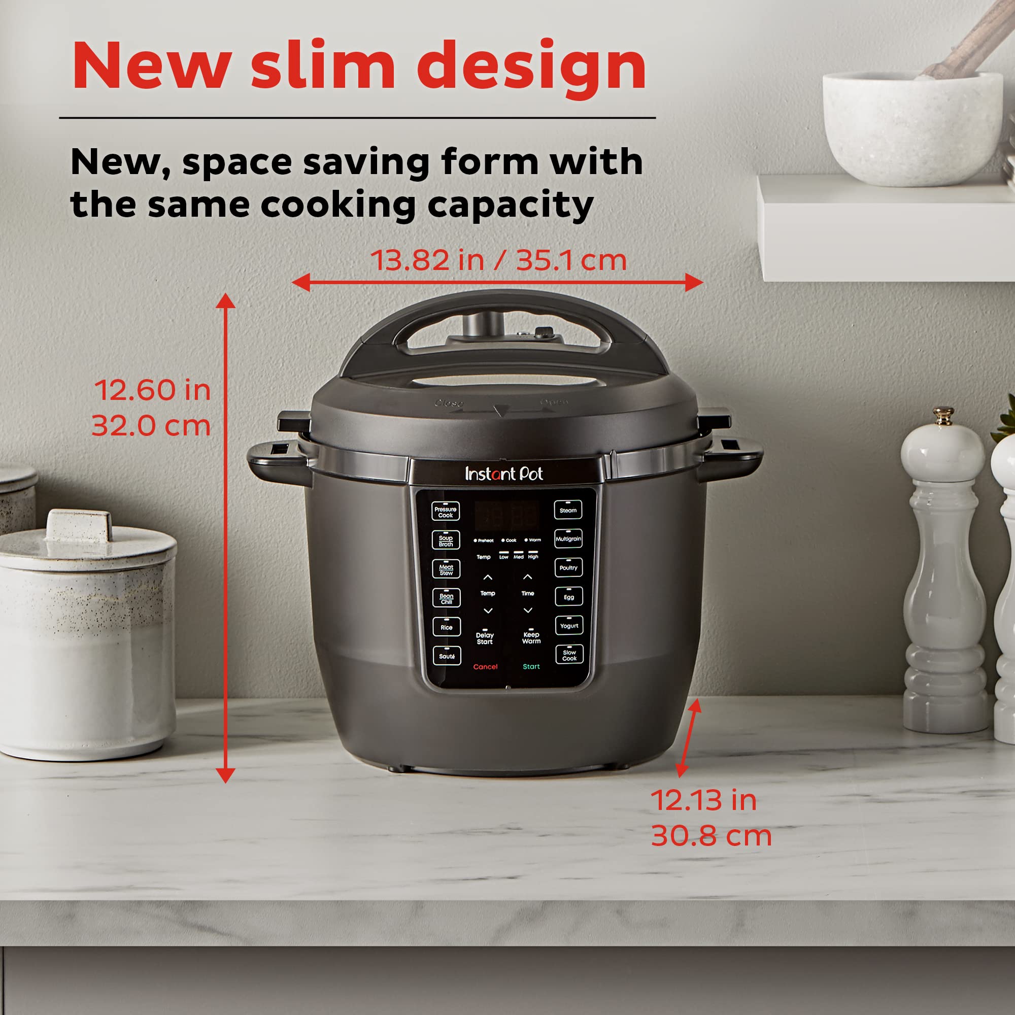 Instant Pot RIO 7-in-1 Electric Multi-Cooker - 6 Quart Pressure Cooker, Slow Cooker, Rice Cooker, Steamer, Sauté Pan, Yogurt Maker & Food Warmer with Smart App (800+ Recipes) - Perfect for Meal Prep, Family Dinners & Healthy Cooking