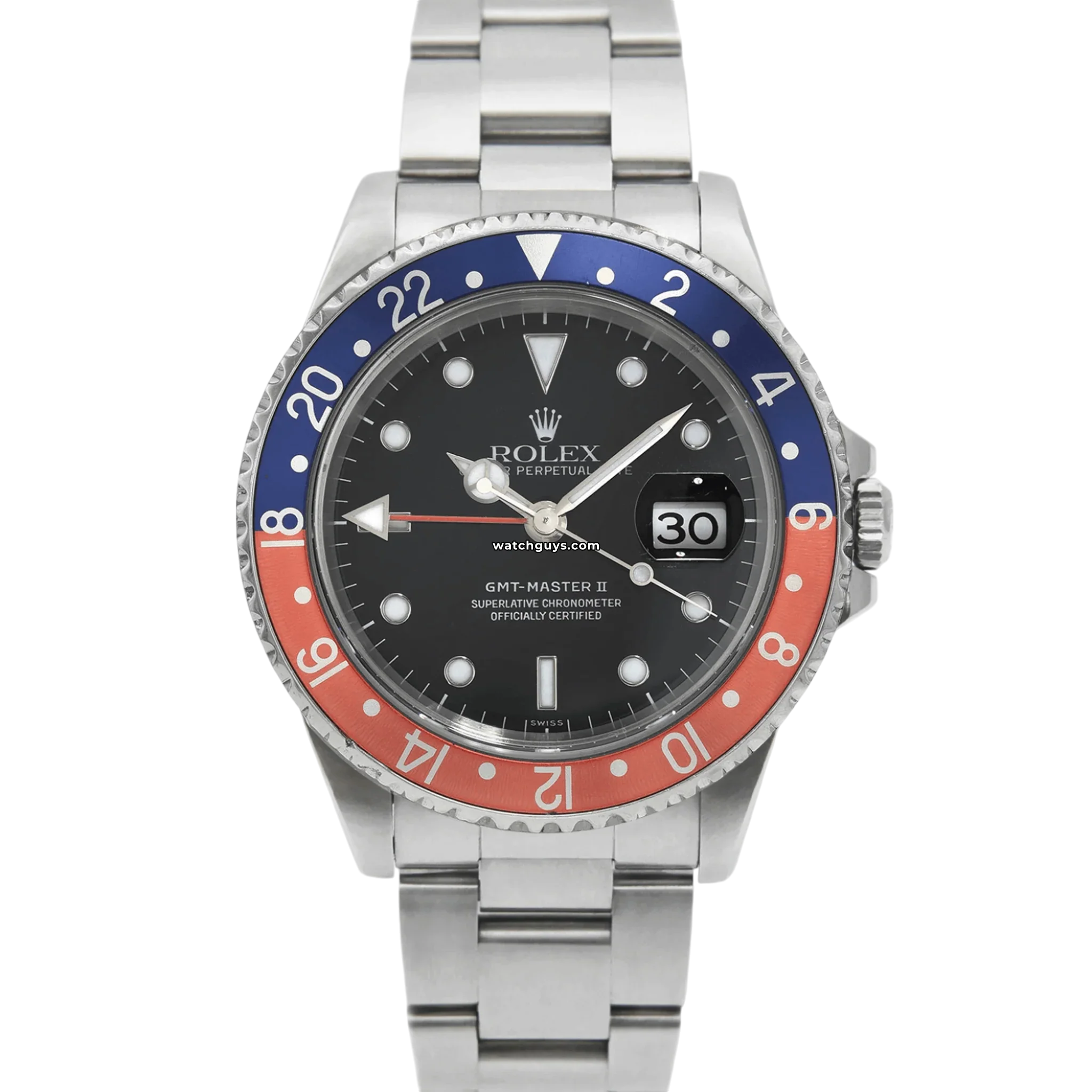 Rolex GMT Master II 16710 Pepsi Bezel Stainless Steel Watch - Luxury Men's Timepiece for Travel, Business & Collectors