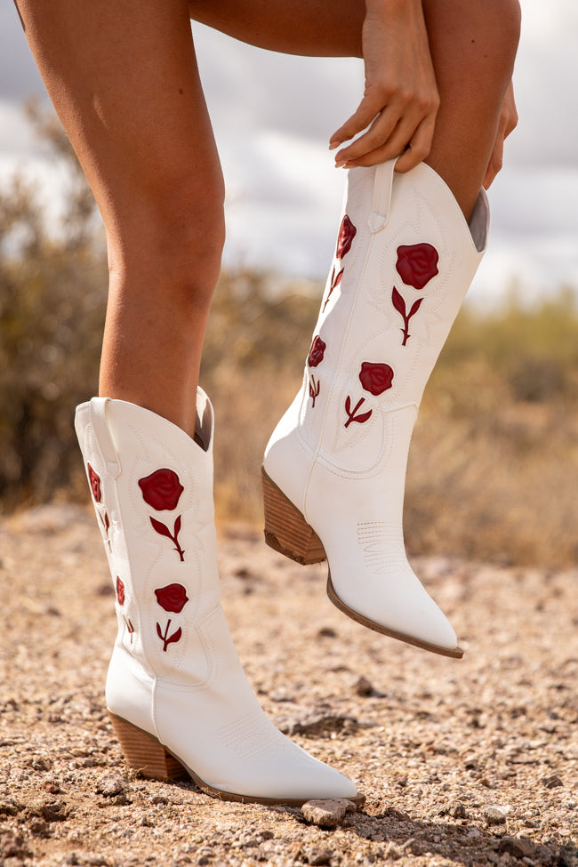 Arden Rose Western Boots for Women - Stylish Cowgirl Boots with Comfortable Fit - Perfect for Rodeo, Country Dancing & Everyday Wear