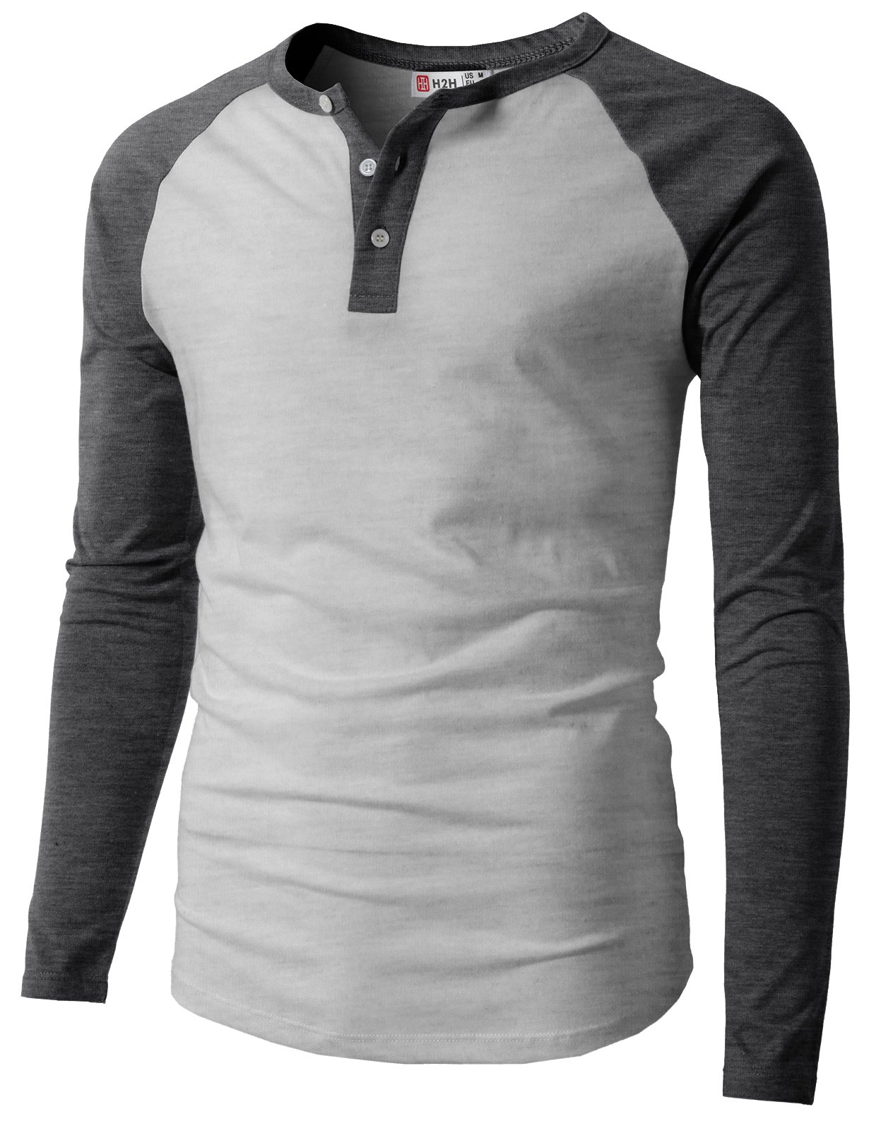 Men's Casual Slim Fit Henley T-Shirts - Raglan Long & 3/4 Sleeve Baseball Jersey Shirts for Everyday Wear, Gym & Street Style