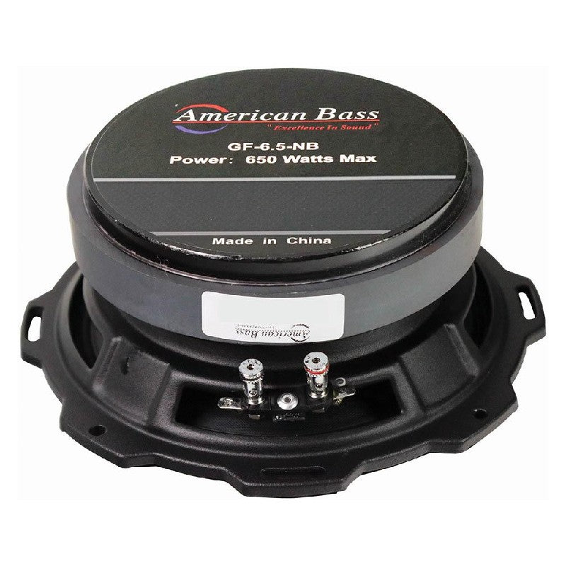 American Bass GF65NB 650W 6.5 Inch 4 Ohm Midrange Car Audio Speaker - Premium Sound for Vehicles, Boats & Motorcycles