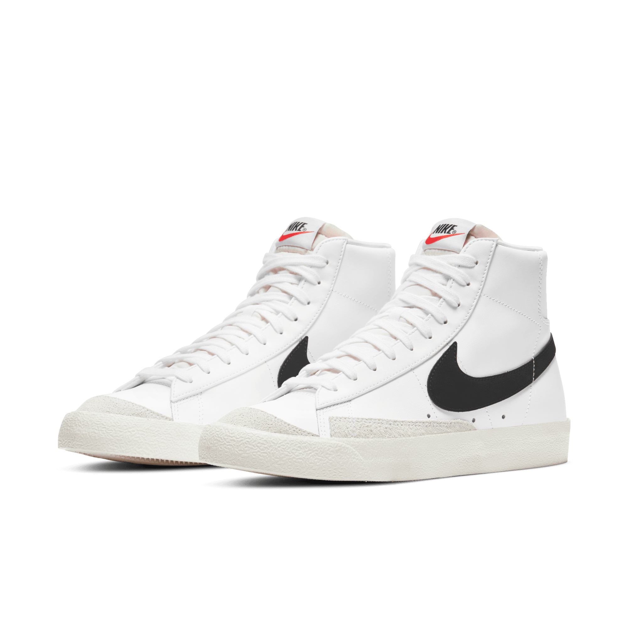Nike Blazer Mid '77 Vintage Sneakers - White & Black Retro Basketball Shoes for Men & Women | Casual Streetwear & Vintage Style Outfits