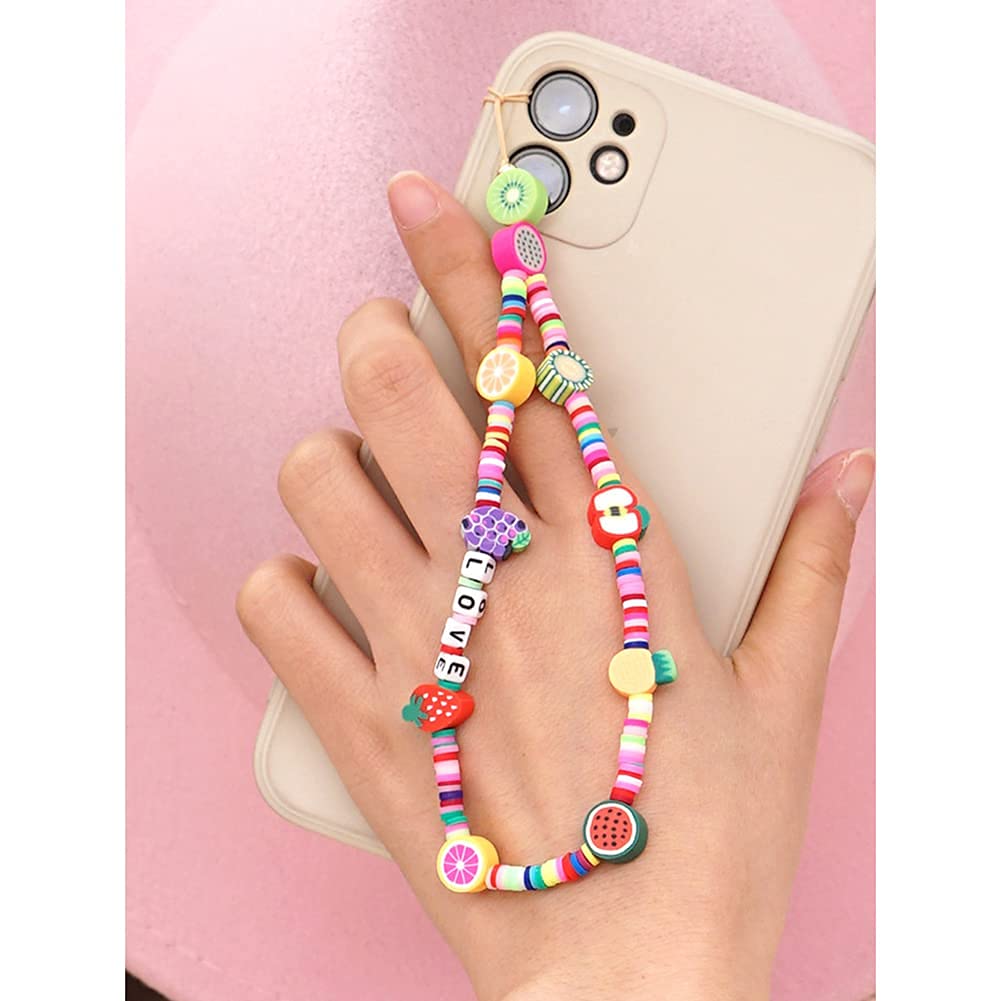 Beaded Phone Lanyard Wrist Strap for Women & Girls - Stylish Phone Charm Decoration for iPhone, Samsung & Smartphones - Perfect for Work, Travel & Everyday Use