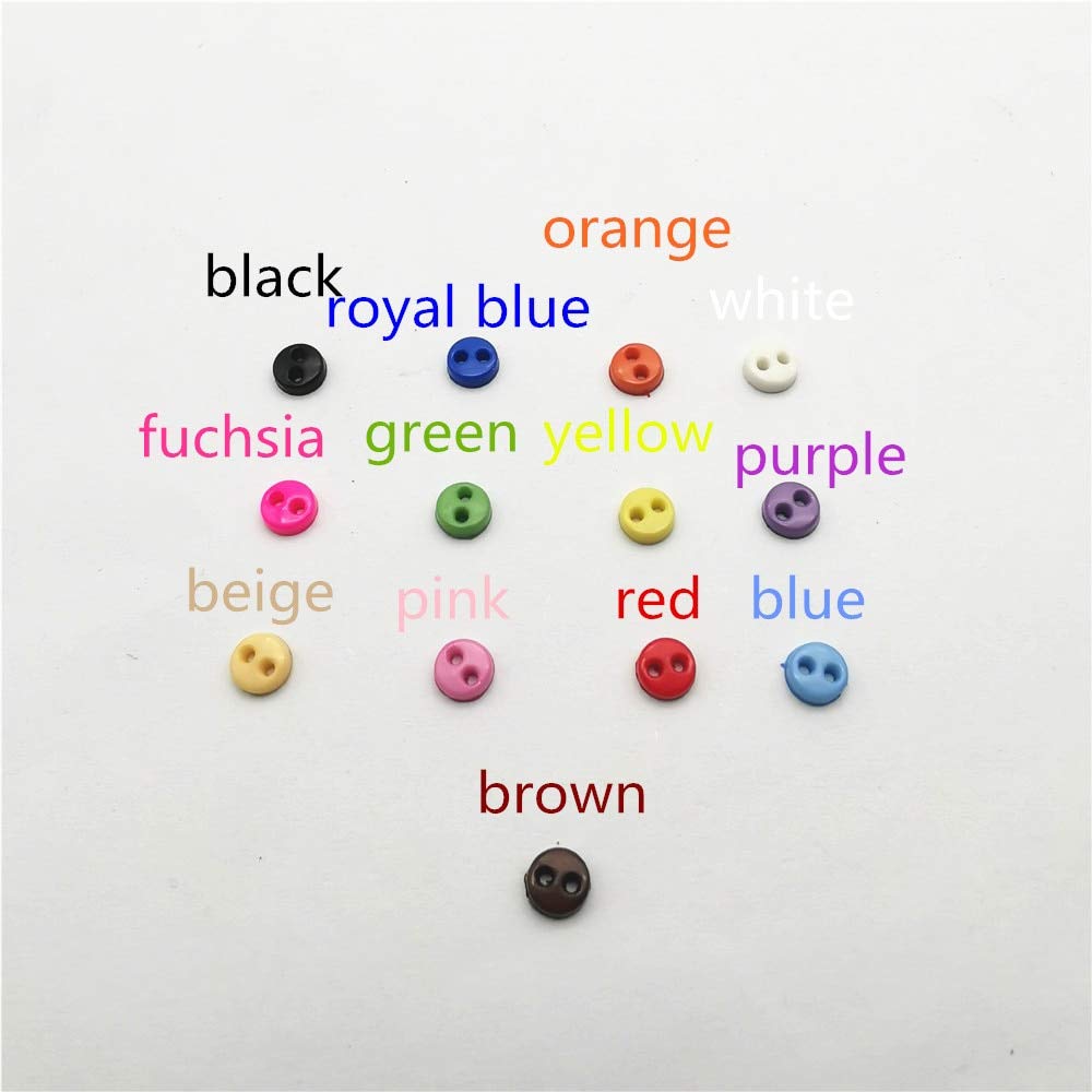 Xucus 1000pcs 4mm Mini Round Plastic Buttons for Sewing, Doll Clothes, Scrapbooking, Card Making - Royal Blue - Perfect for DIY Crafts, Garment Embellishments, and Home Decor Projects