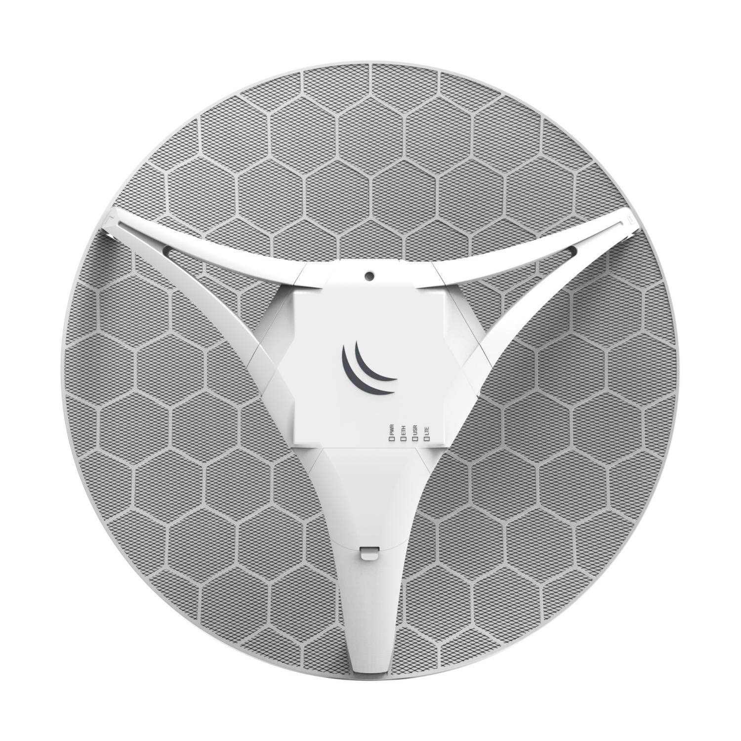 MikroTik LHG LTE Kit - High-Speed 2G/3G/4G/LTE Outdoor CPE with 17dBi 25° Antenna, Ethernet Port, SIM Slot, 650MHz CPU, 64MB RAM | International Bands | PoE & PSU Included | Perfect for Rural Internet, Remote Work, and Mobile Connectivity Solutions
