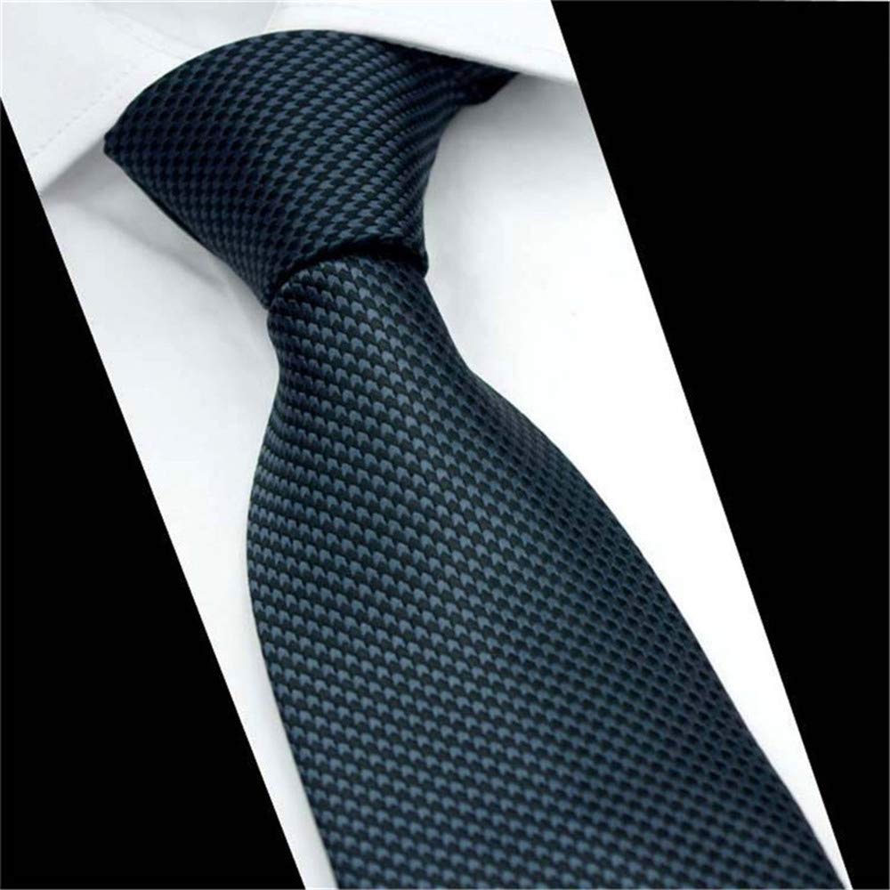 Men's Silk Tie Blue Striped Necktie 3.15