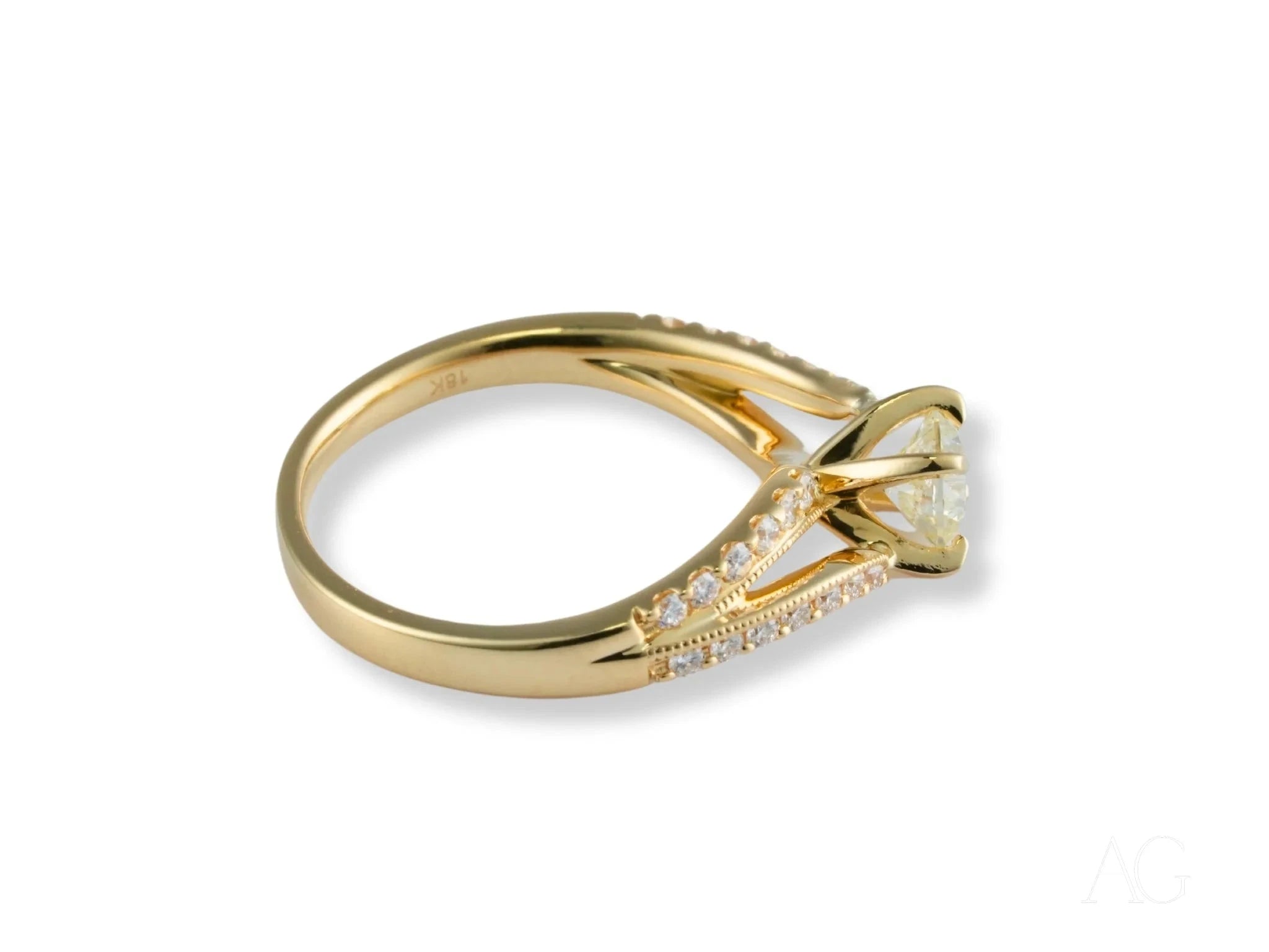 Radiant Vow Engagement Ring - 14K Gold Diamond Wedding Band for Women | Perfect for Proposals, Anniversaries & Romantic Occasions