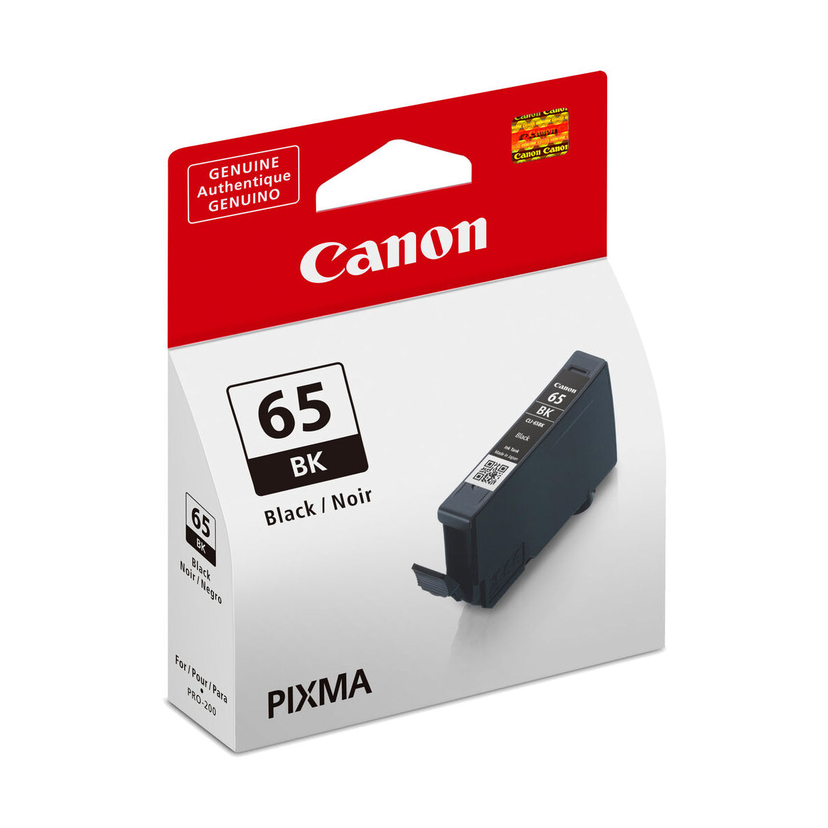 Canon CLI 65 Black (BK) Ink Cartridge for Pixma PRO 200/200S Printers | High-Quality Photo Printing & Professional Documents | Perfect for Home Office & Photography Studios