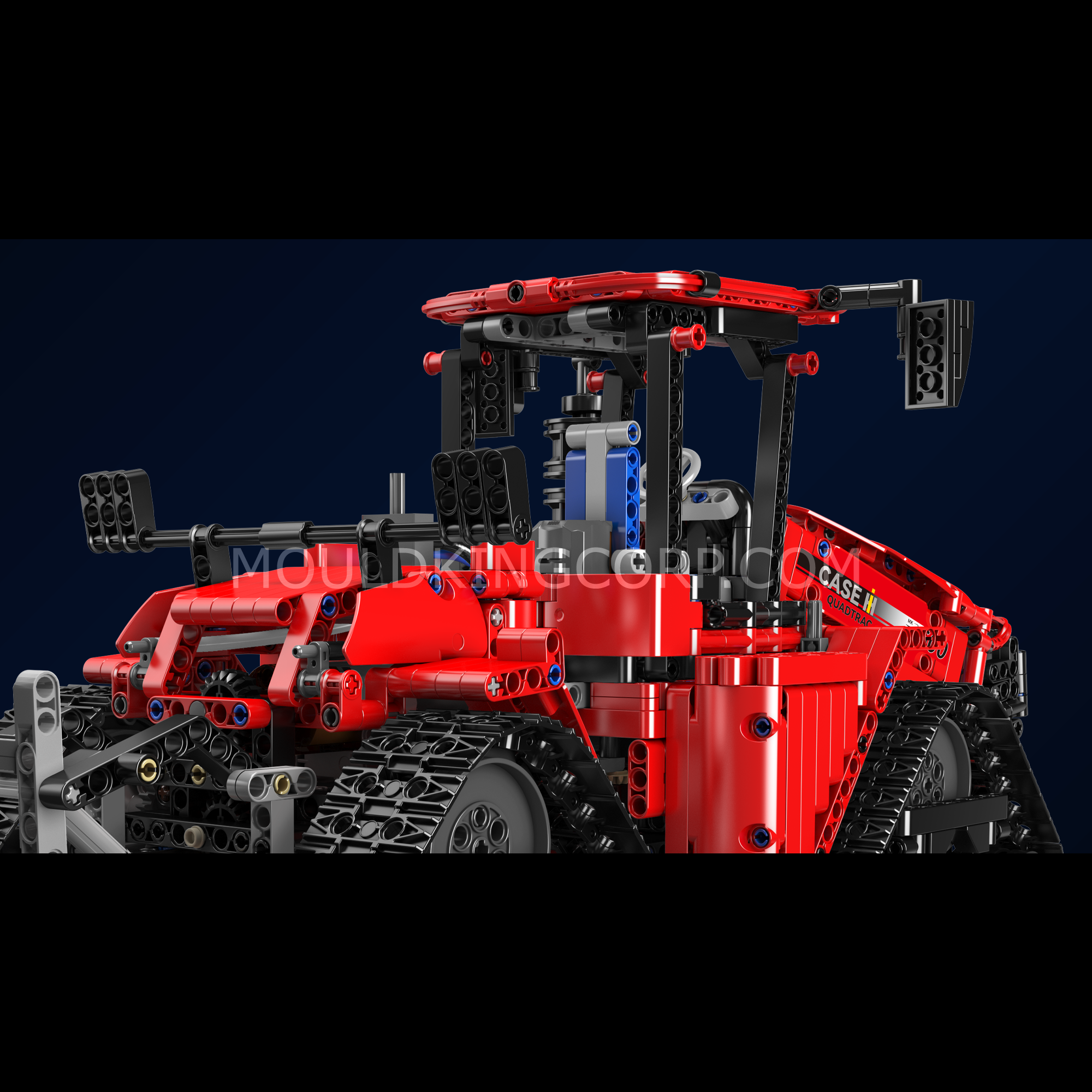 Mould King 18020S Remote Control Pneumatic Crawler Tractor Building Kit - 1,769 Piece STEM Construction Toy for Adults & Kids | DIY Engineering Model for Home, School & Gift Giving