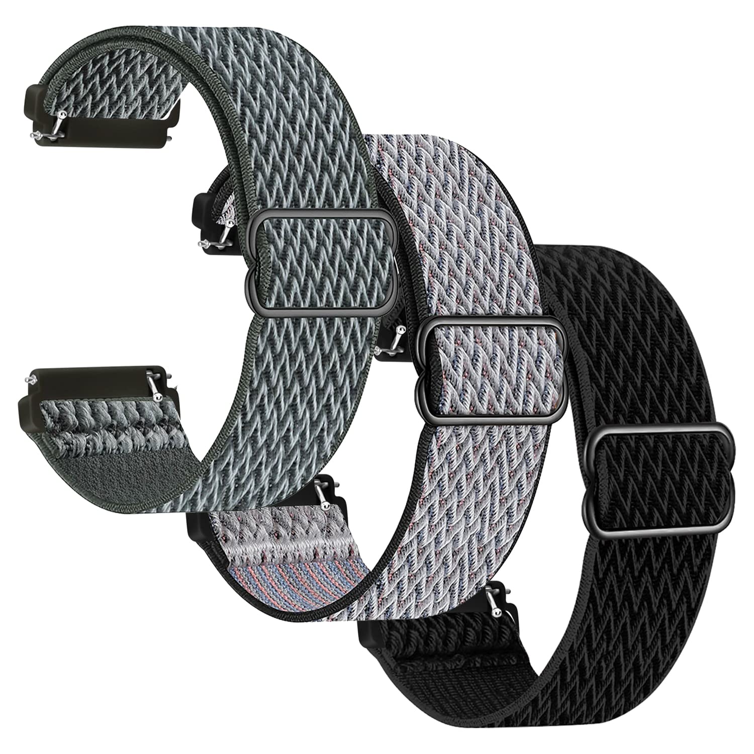 Geiomoo 22mm Nylon Watch Band - Durable Replacement Strap for Smartwatches & Fitness Trackers - Perfect for Sports, Outdoor Activities & Everyday Wear