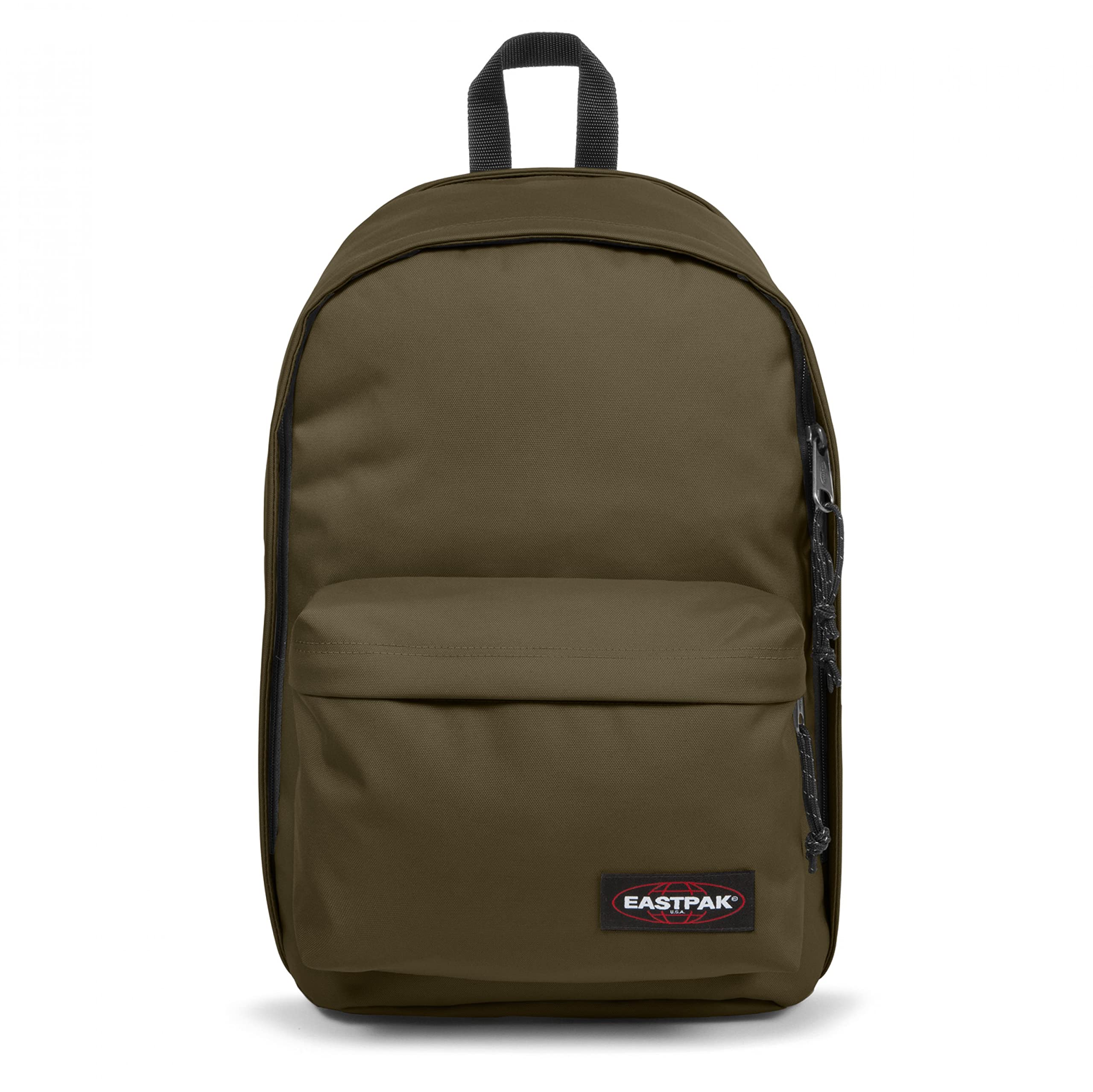 Eastpak Back To Work Laptop Backpack - Durable Army Olive Green School & Travel Bag for Men & Women - Perfect for Office, College & Commuting