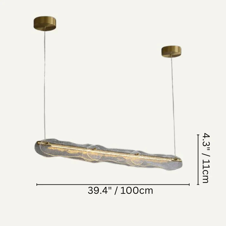 Alda Pendant Light - Modern Scandinavian Glass Hanging Lamp for Dining Room, Kitchen Island & Bedroom Lighting
