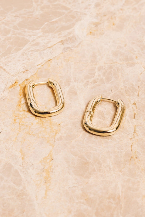 Addie Gold Huggie Hoop Earrings for Women - 14K Gold Plated Small Hoop Earrings for Everyday Wear | Perfect for Work, Date Night & Special Occasions
