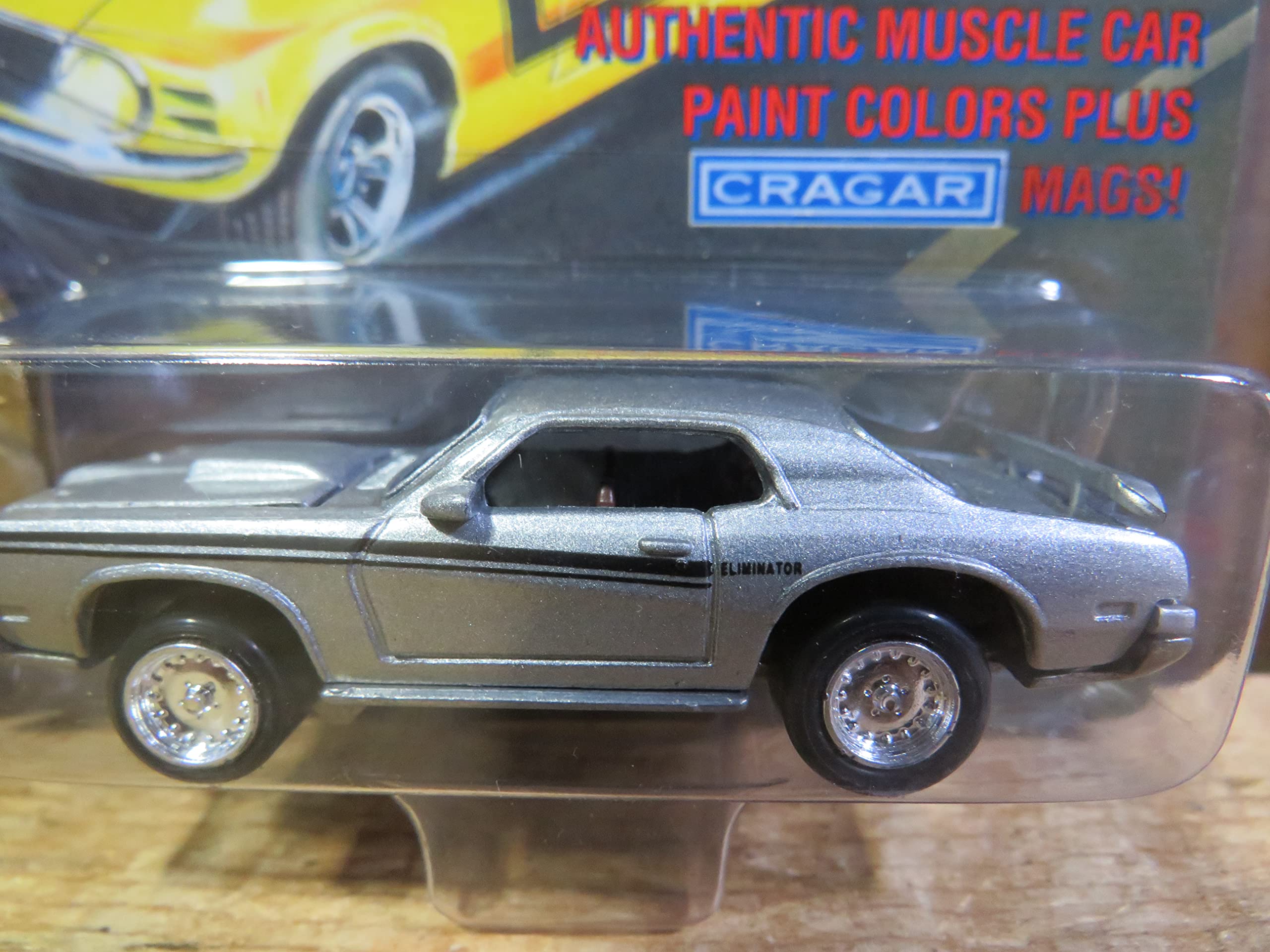 Johnny Lightning 1969 Eliminator Grey Muscle Car - USA Series 11 with Collector Coin | Diecast Model for Car Collectors & Display Showcase