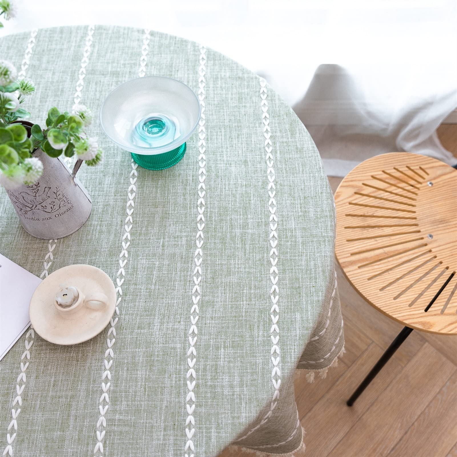 Premium Washable Tablecloth - Dust-Proof & Wrinkle Resistant Table Cover Protector for Kitchen, Dining, Coffee & Writing Desks | Perfect for Parties, Holidays, Christmas & Buffet Settings | Easy-Clean Fabric for Everyday Use & Special Occasions