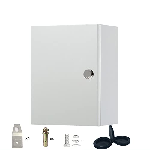 GERSIK IP66 Waterproof Electrical Enclosure Box - Outdoor Carbon Steel Junction Box for Wiring Protection