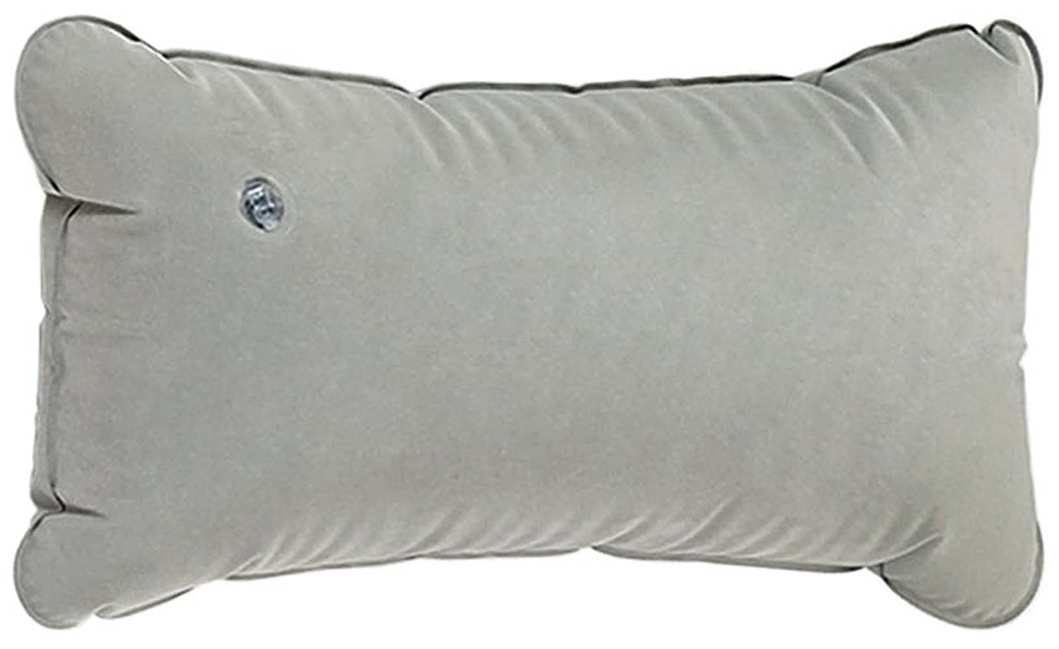 Inflatable Travel Pillow with Soft Fabric Cover - Comfortable Neck Support for Airplane, Car & Camping - Perfect for Long Flights, Road Trips & Outdoor Adventures
