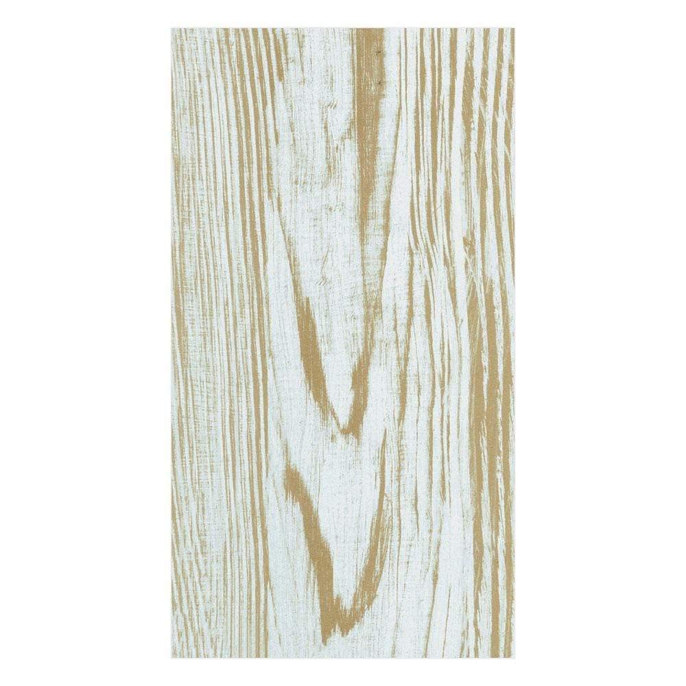 Premium Caspari Faux Bois Birch Pattern Paper Linen Guest Towels - 4 Packs of 12 Elegant Napkins for Dinner Parties, Weddings & Upscale Events