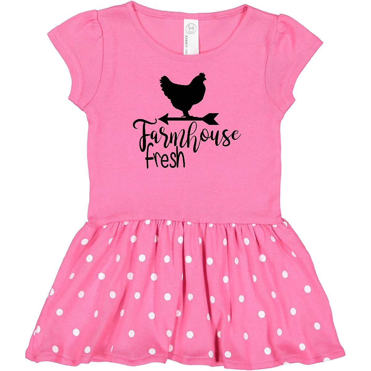 Inktastic Farmhouse Fresh Chicken Infant Dress - Adorable Baby Girl Outfit for Casual Wear, Photo Shoots & Special Occasions