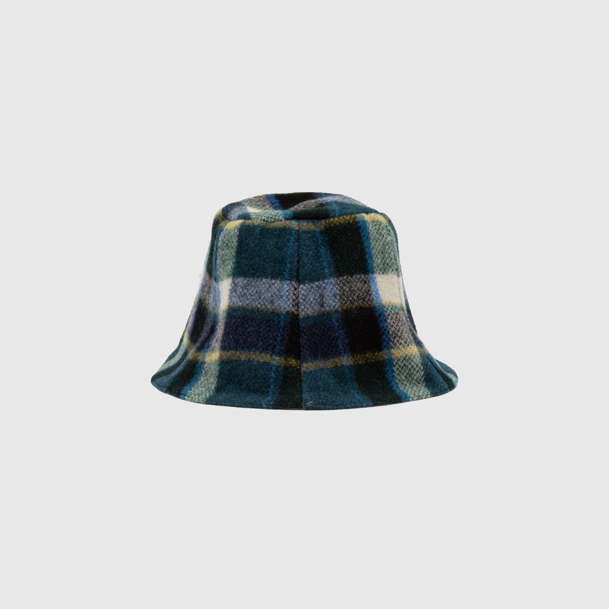 Wool Melton Plaid Tulip Hat - Warm Winter Beanie for Women - Perfect for Outdoor Activities, Skiing, and Cold Weather Fashion