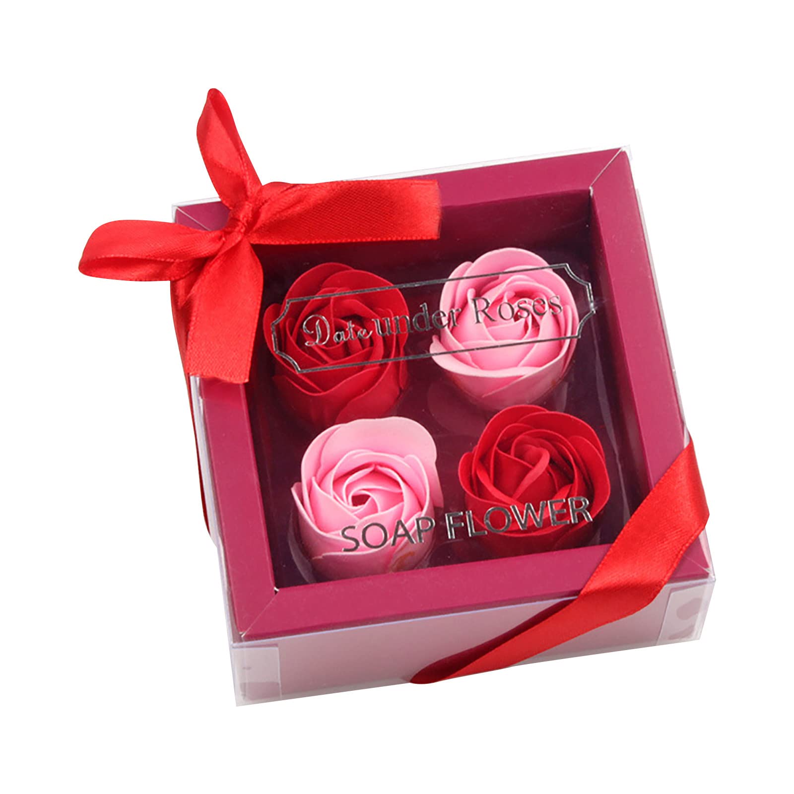 Petal Gifts Artificial Rose Flower Bouquet - Fragrant Soap Bath Decor for Valentine's Day, Home Decor, Wedding Centerpiece & Romantic Gift Idea - Long Lasting Fake Roses for Bathroom, Bedroom and Living Room Decoration