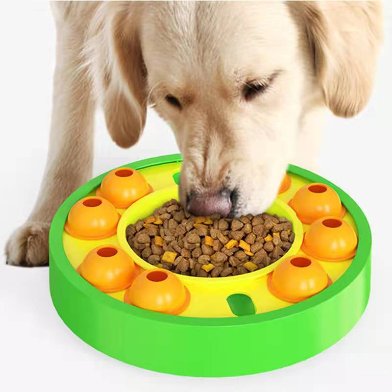 Interactive Dog Puzzle Feeder - Slow Eating Bowl for Pets, Non-Slip Food Dispenser - Perfect for Mealtime Enrichment & Preventing Bloat