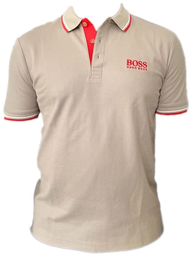 Hugo Boss Men's Classic Fit Polo Shirt - Breathable Cotton Short Sleeve Casual Shirt for Golf, Work & Everyday Wear | Premium Men's Fashion