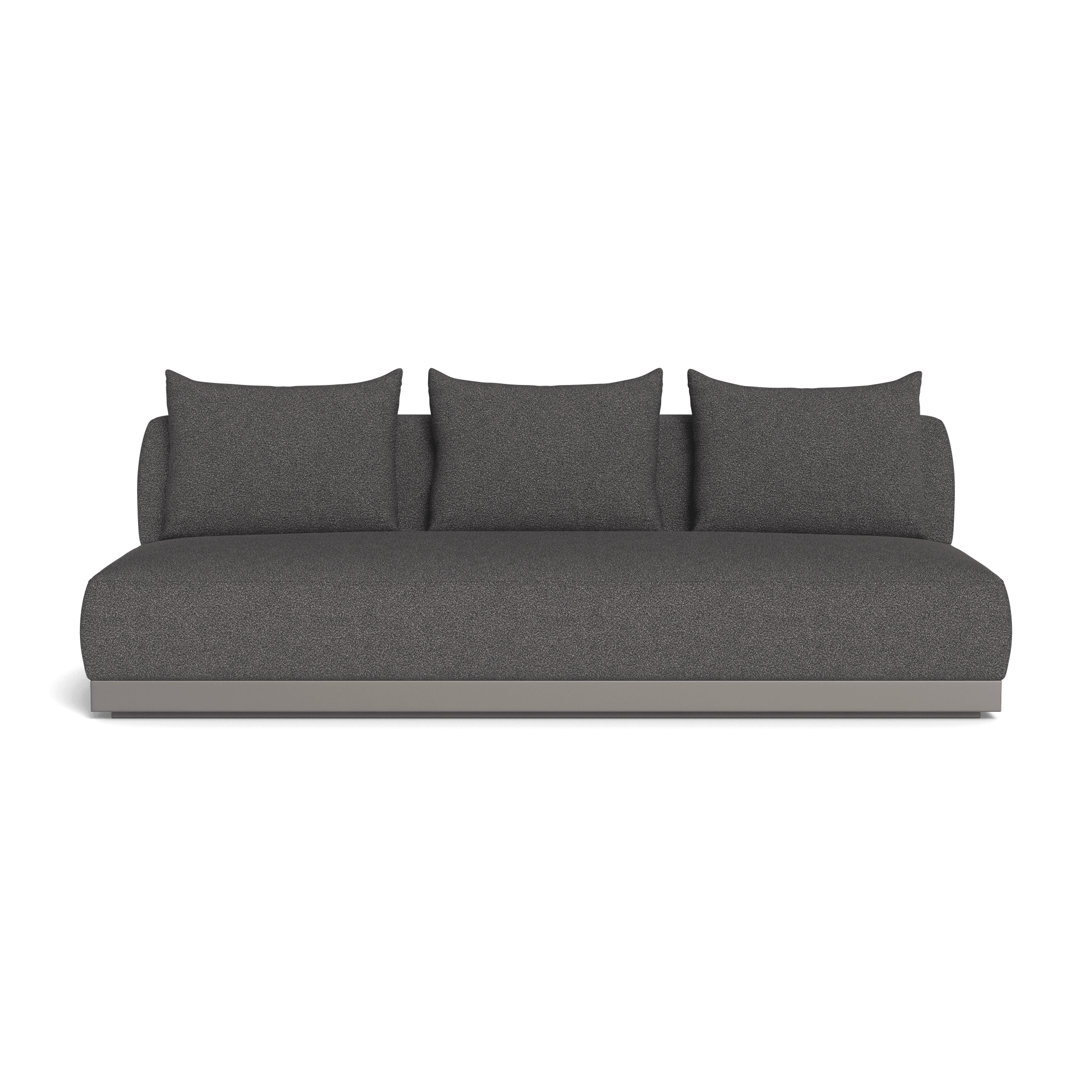 Amalfi 3-Seat Armless Sofa - Modern Sectional Couch for Small Spaces | Perfect for Apartments, Living Rooms & Office Lounges