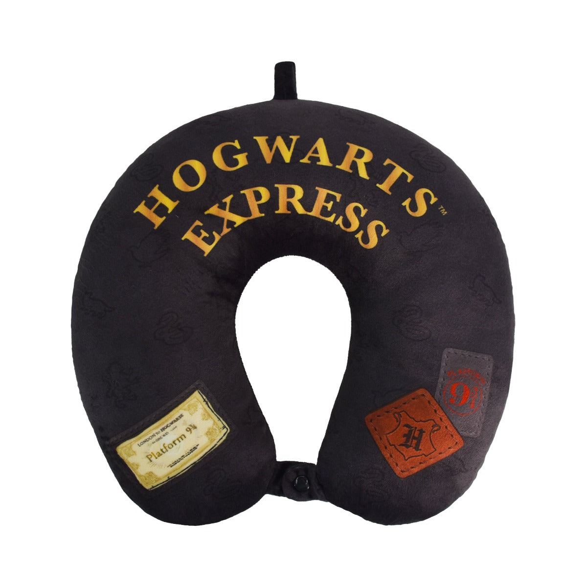 Harry Potter Hogwarts Express Black Travel Neck Pillow - Comfortable Support for Airplane, Car & Train Rides - Perfect Gift for Fans