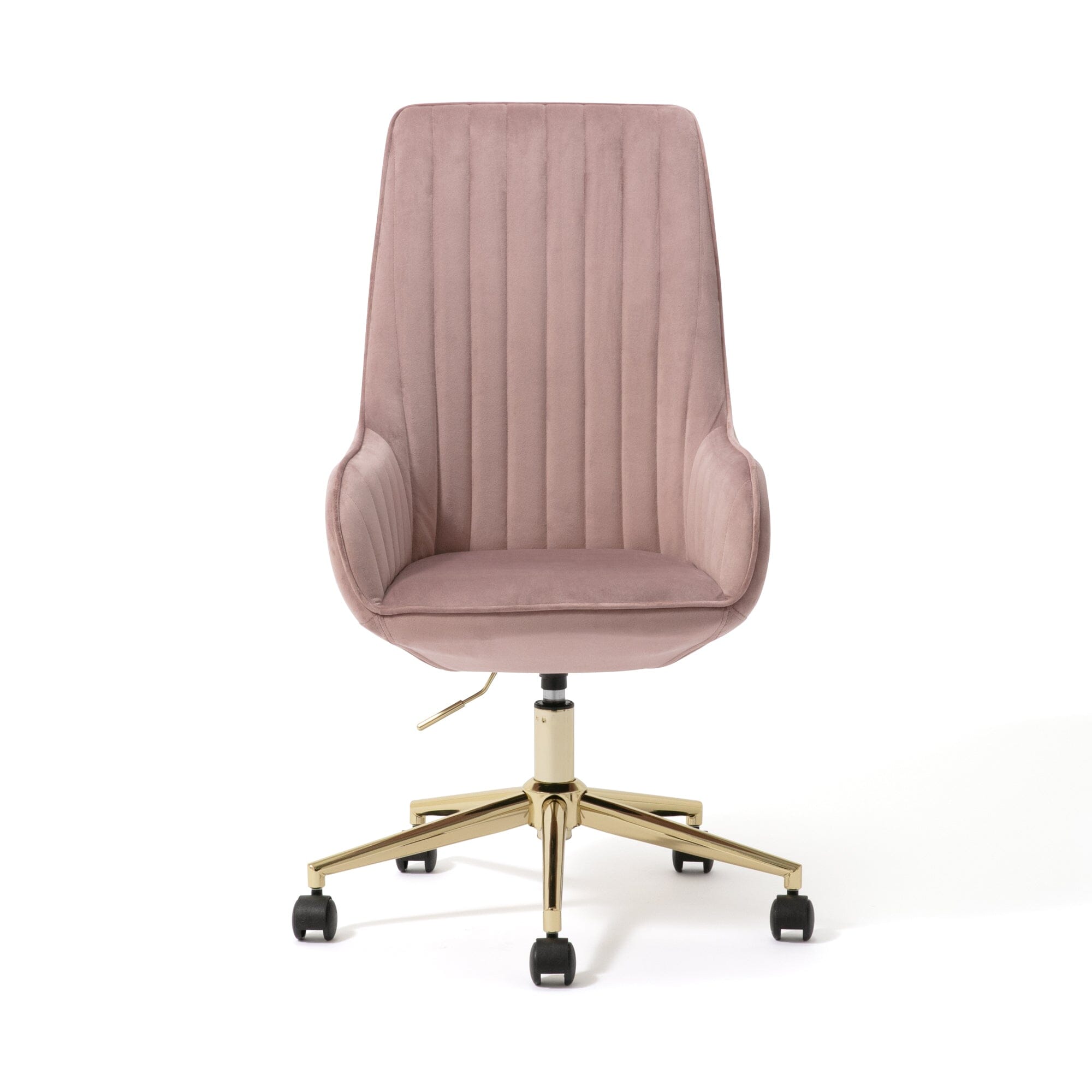 Eldorado High Back Office Desk Chair - Ergonomic Pink Computer Chair with Adjustable Height 660x700x980mm for Home & Office Workspace